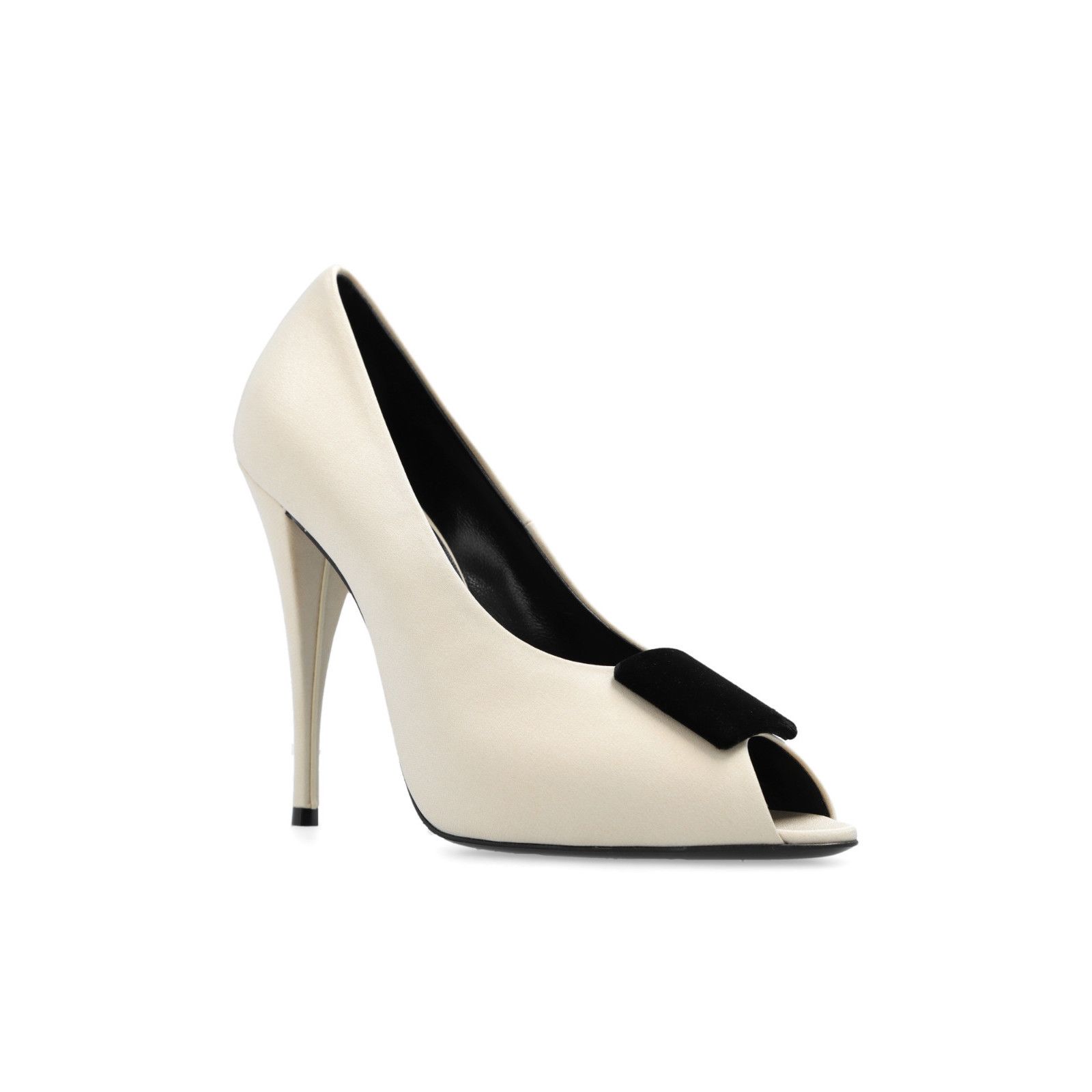 SAINT LAURENT Peep Ivory Pumps New & Authentic (Women's size