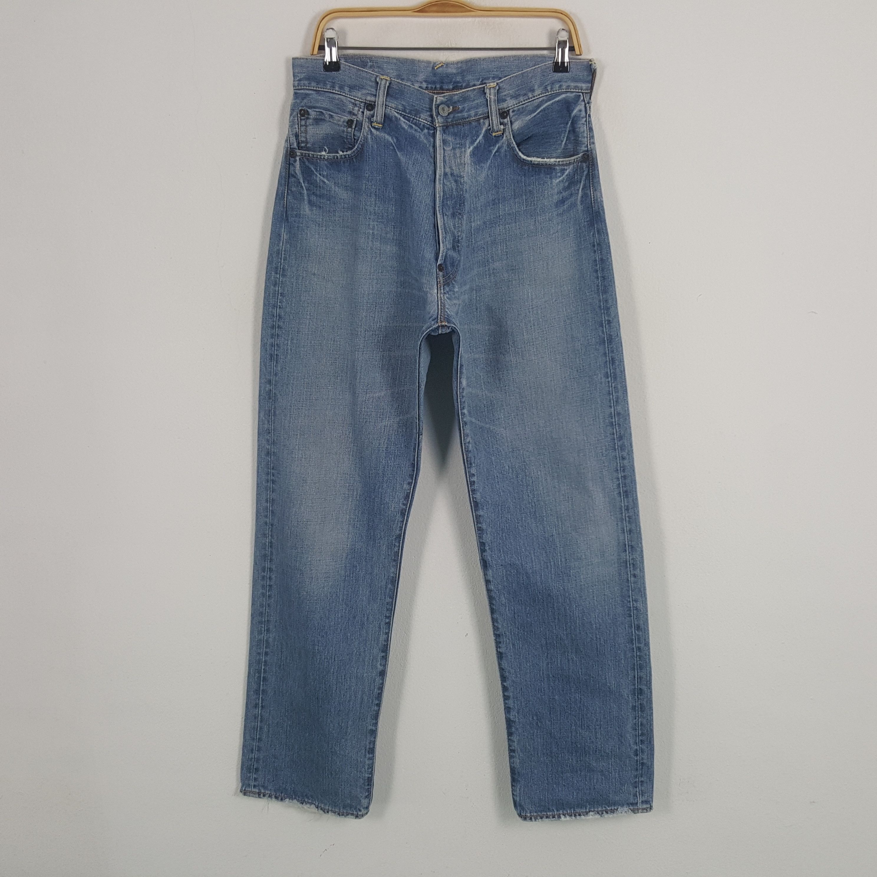 Evisu × Japanese Brand Vintage Evisu Custom Art Daicock Streetwear Denim Jeans Size US 32 / EU 48 - 4 Thumbnail