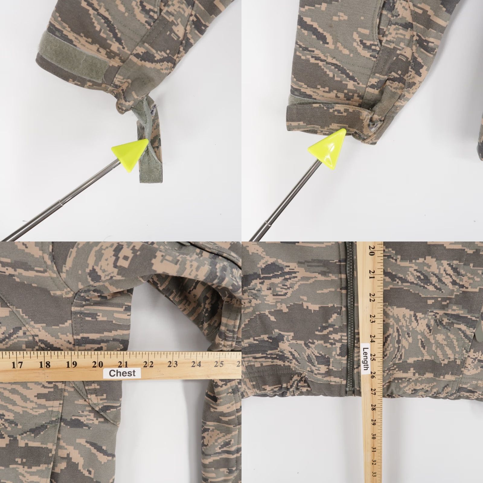 Vintage Massif Elements Jacket Men S Gray Green Tiger Stripe Flame Resistant Fleece USA Size US S / EU 44-46 / 1 - 8 Thumbnail