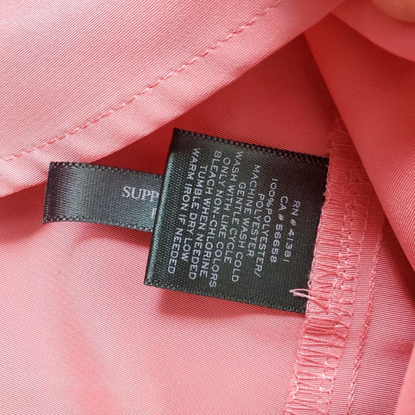 Ralph Lauren Lauren Ralph Lauren Shirt Women 3X Pink Long Sleeve Button Front Band Collar Size XXL / US 16-18 / IT 52-54 - 7 Thumbnail