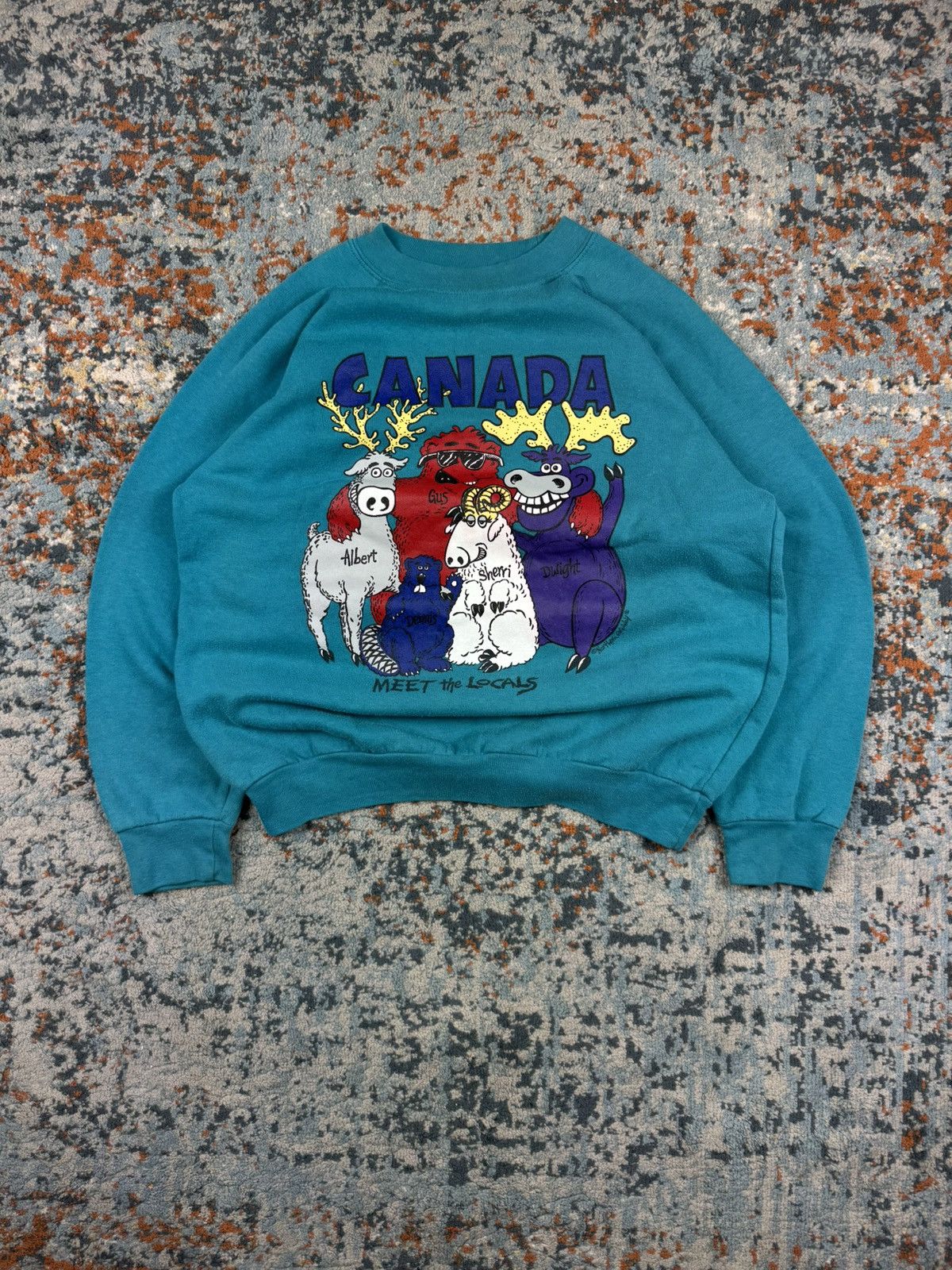 Vintage Vintage 90s meet the locals Canada graphic sweatshirt Size US S / EU 44-46 / 1 - 1 Thumbnail