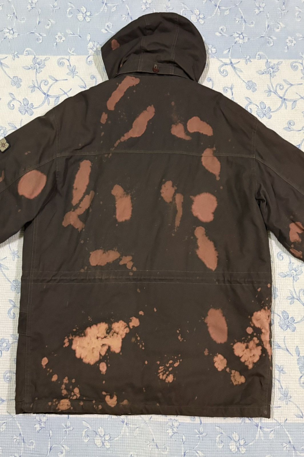 Vintage Sythetic Utility Parka Hooded Zip Up Acid Wash Jacket Size US L / EU 52-54 / 3 - 9 Thumbnail
