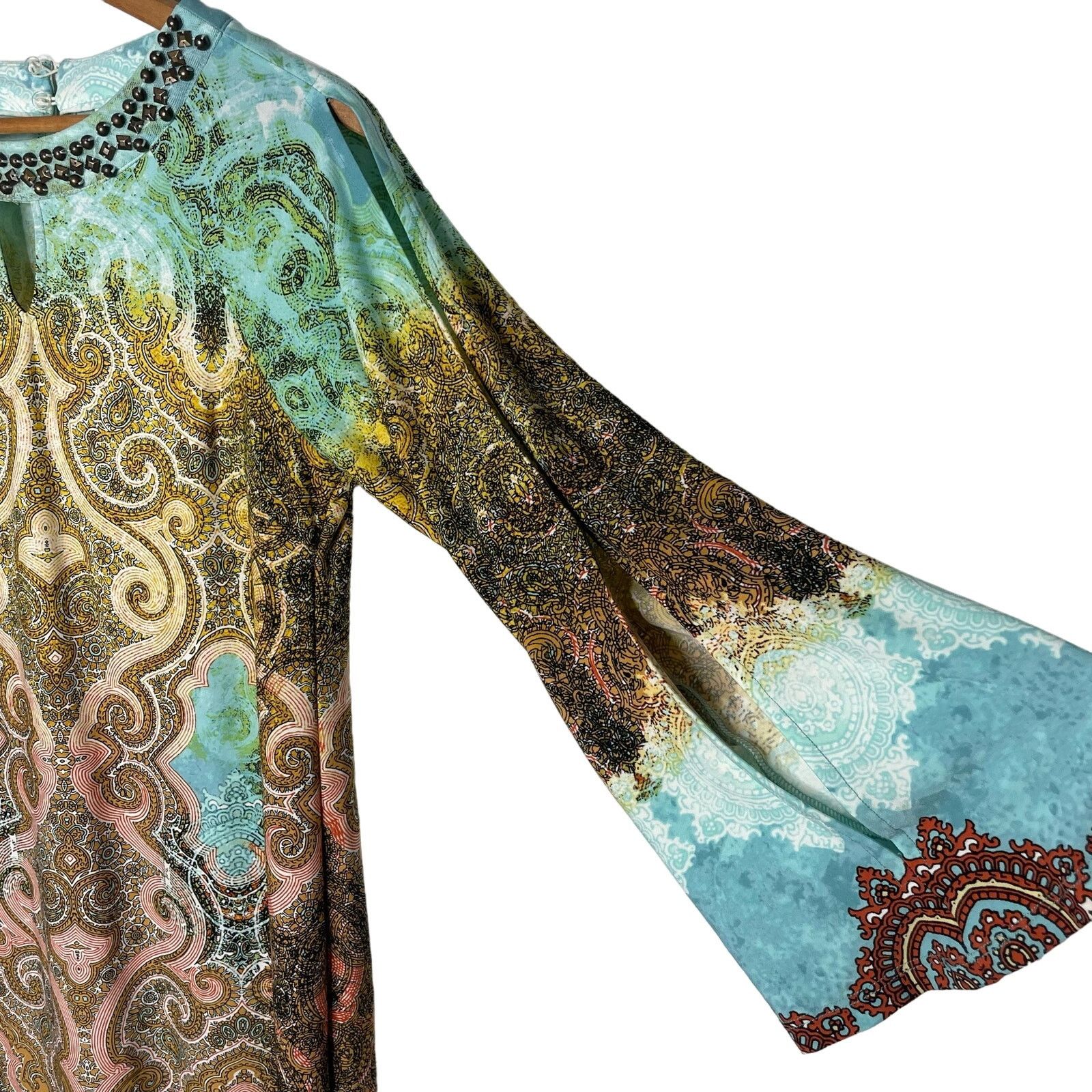Chicos Chico's Paisley Midi Dress Size M / US 6-8 / IT 42-44 - 3 Thumbnail