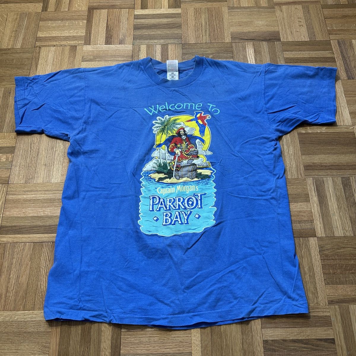 Fruit Of The Loom Vintage Captain Morgan’s Parrot Bay tee Size US XL / EU 56 / 4 - 1 Thumbnail
