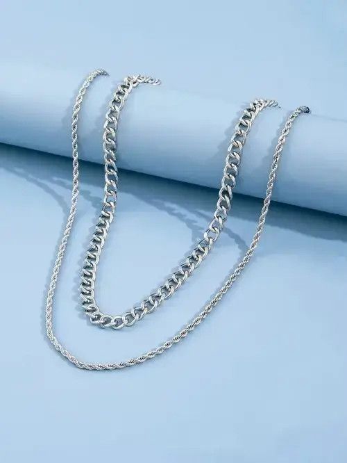 Jewelry × Vintage Punk Pearl Necklace 2pc chain necklace Size ONE SIZE - 3 Thumbnail