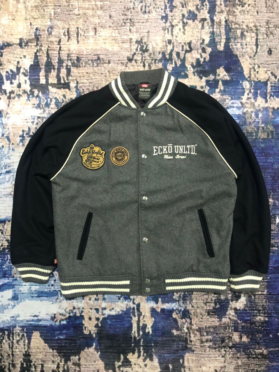 Ecko Unltd. Ecko Untld. Company Wool Varsity Jacket Size US M / EU 48-50 / 2 - 1 Thumbnail