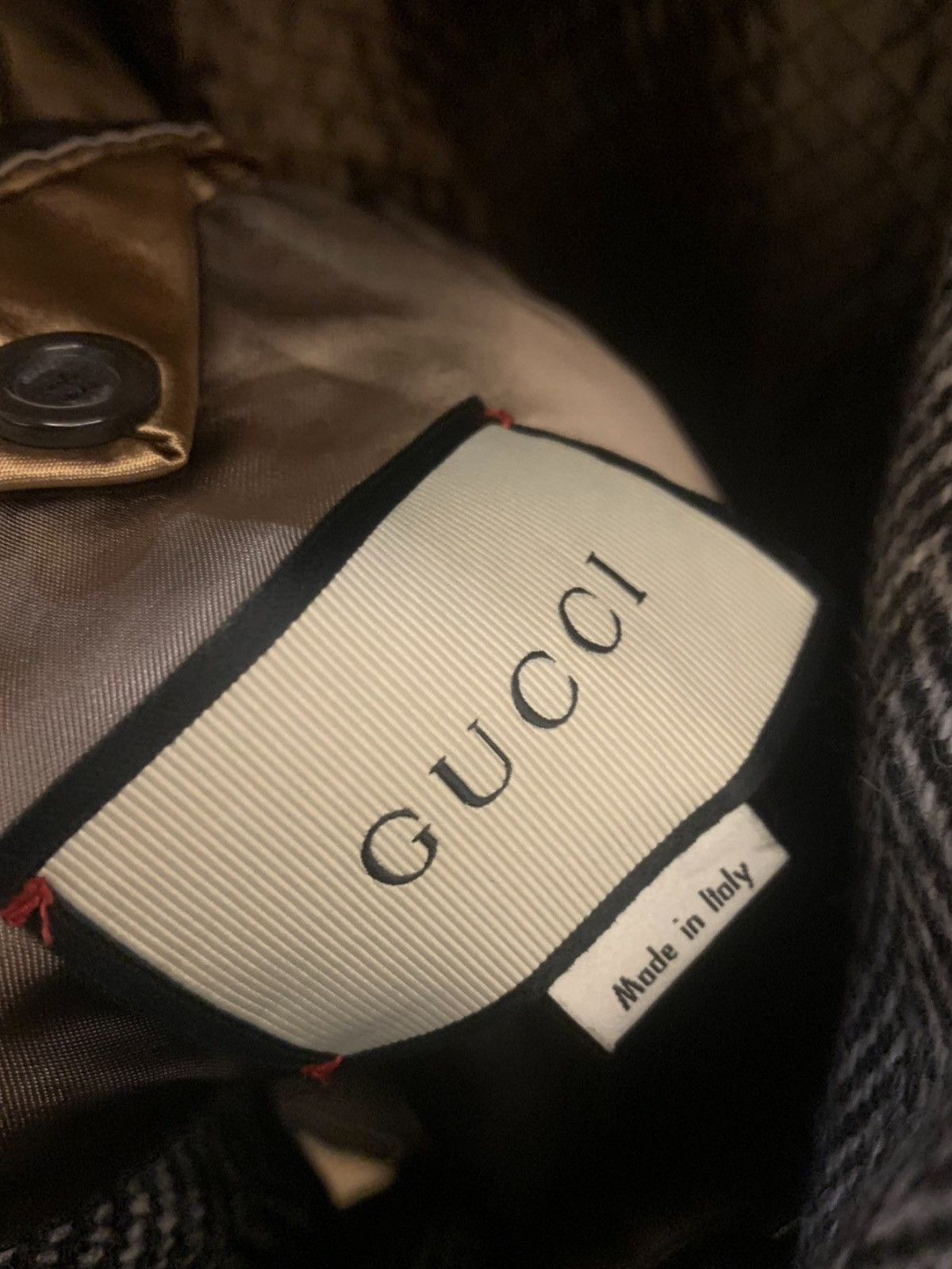 Gucci Gucci Runway Herringbone Coat With Embroidery Size M / US 6-8 / IT 42-44 - 9 Thumbnail