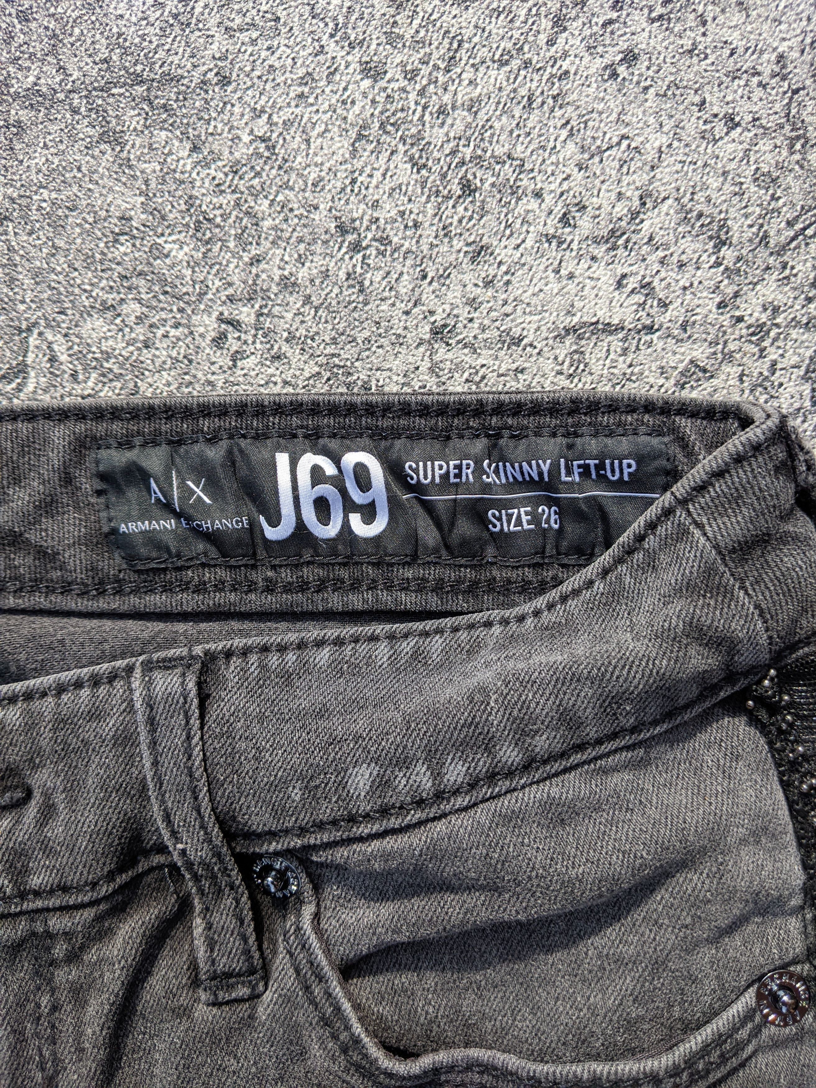 Armani × Armani Exchange × Designer Armani Exchange J69 Skinny Washed Jeans Size 25" / US 0 / IT 36 - 5 Thumbnail