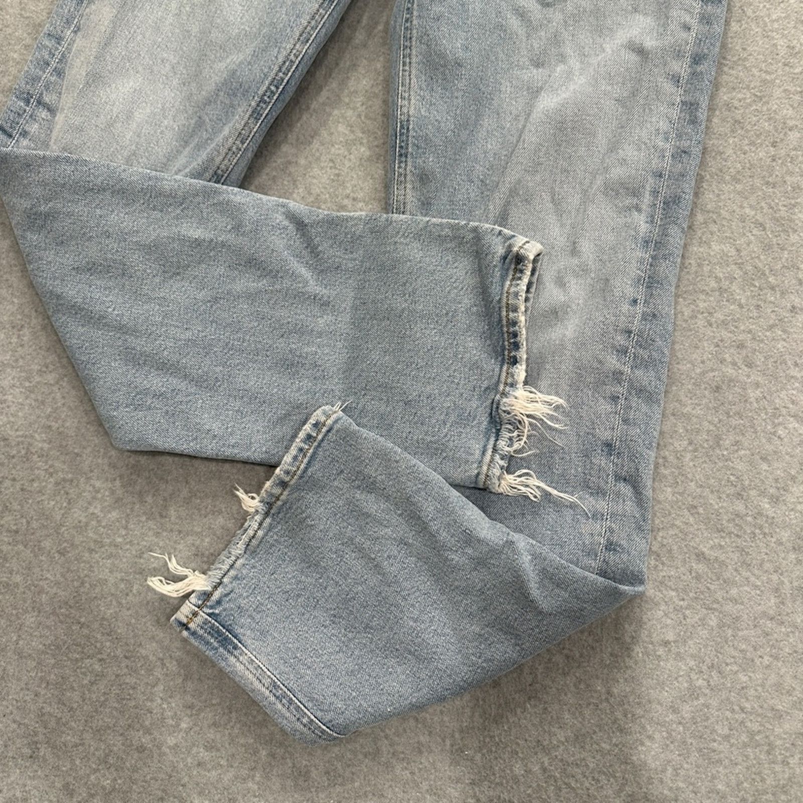 Agolde Agolde Light Blue Straight Leg Jeans Size 24" / US 00 / IT 34 - 3 Thumbnail