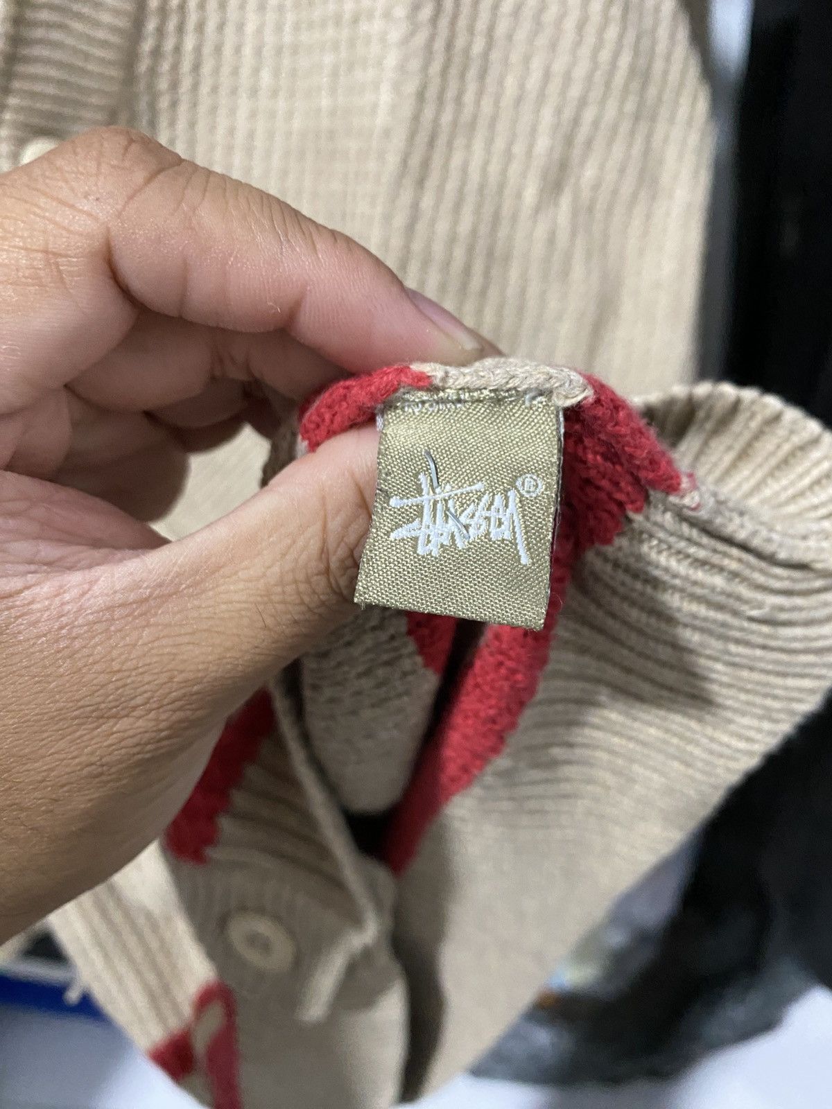 Stussy 💸BINDINGOFFER💸Stussy Vespa Logo Cardigan Knitted Rare Size US L / EU 52-54 / 3 - 7 Thumbnail