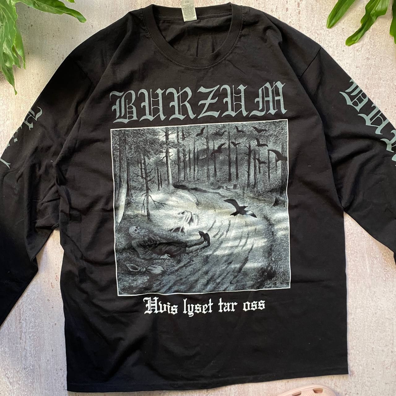 Band Tees VINTAGE RARE BURZUM DEATH METAL BAND LONG SLEEVE Size US XL / EU 56 / 4 - 2 Thumbnail