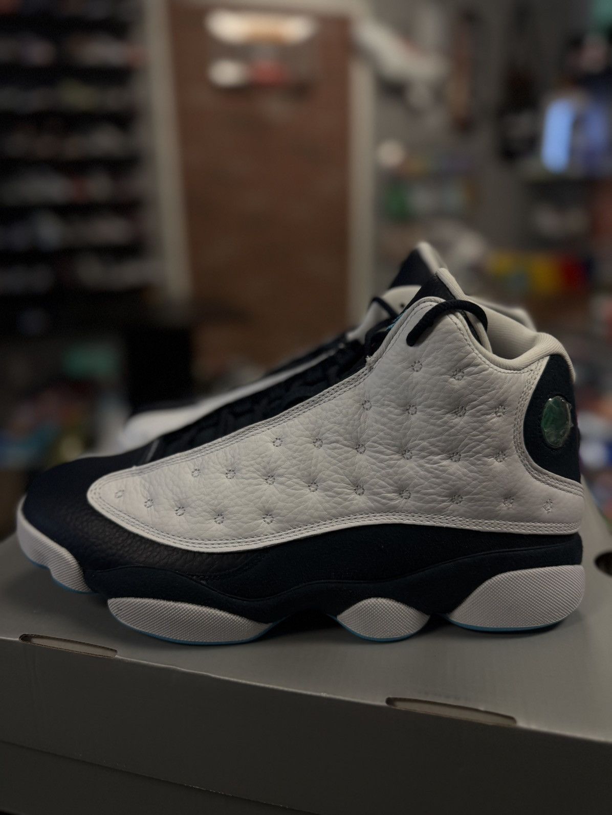 Nike Jordan 13 Obsidian Powder Blue Size 10 (NEW) Size US 10 / EU 43 - 5 Thumbnail
