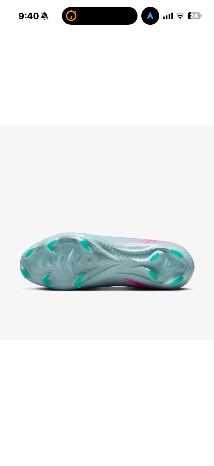 Nike Nike Zoom Superfly 10 Pro FG Ocean Cube PinkBlast Cleat Size US 11 / EU 44 - 9 Thumbnail