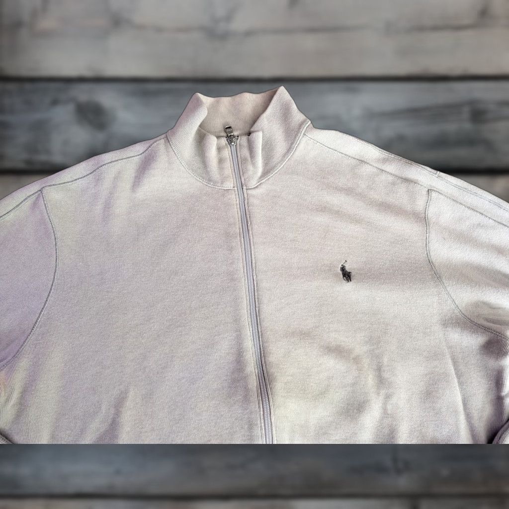 Polo Ralph Lauren Polo Ralph Lauren Performance Sweater Mens L Beige Long Sleeve Full Zip Size US L / EU 52-54 / 3 - 1 Thumbnail