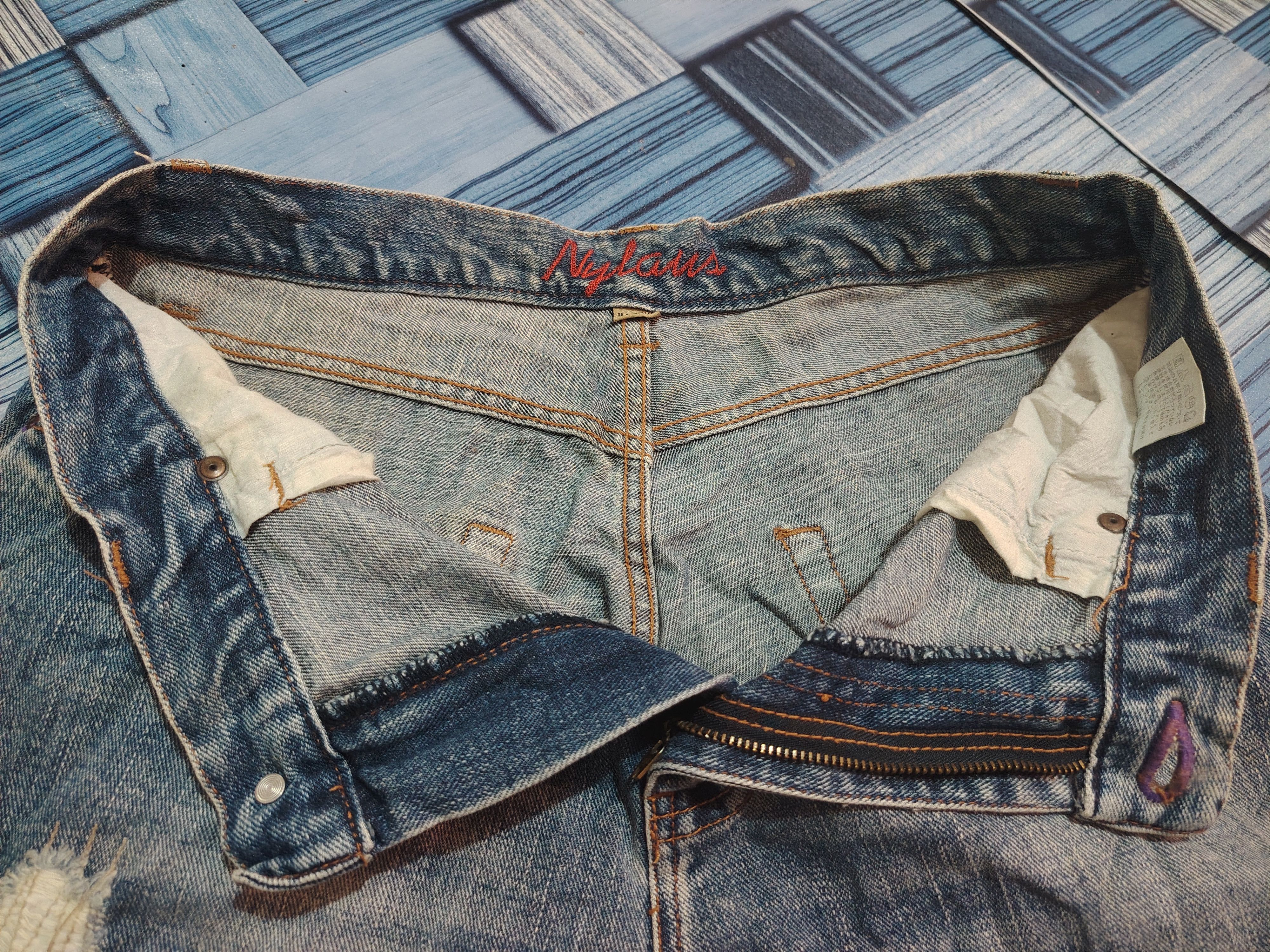 Who Decides War Japanese Nylaus Jeans Distressed denim Size US 32 / EU 48 - 18 Thumbnail