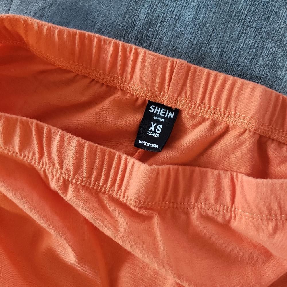 Shein Orange Vibrant SHEIN Biker Short Size 26" / US 2 / IT 38 - 3 Thumbnail