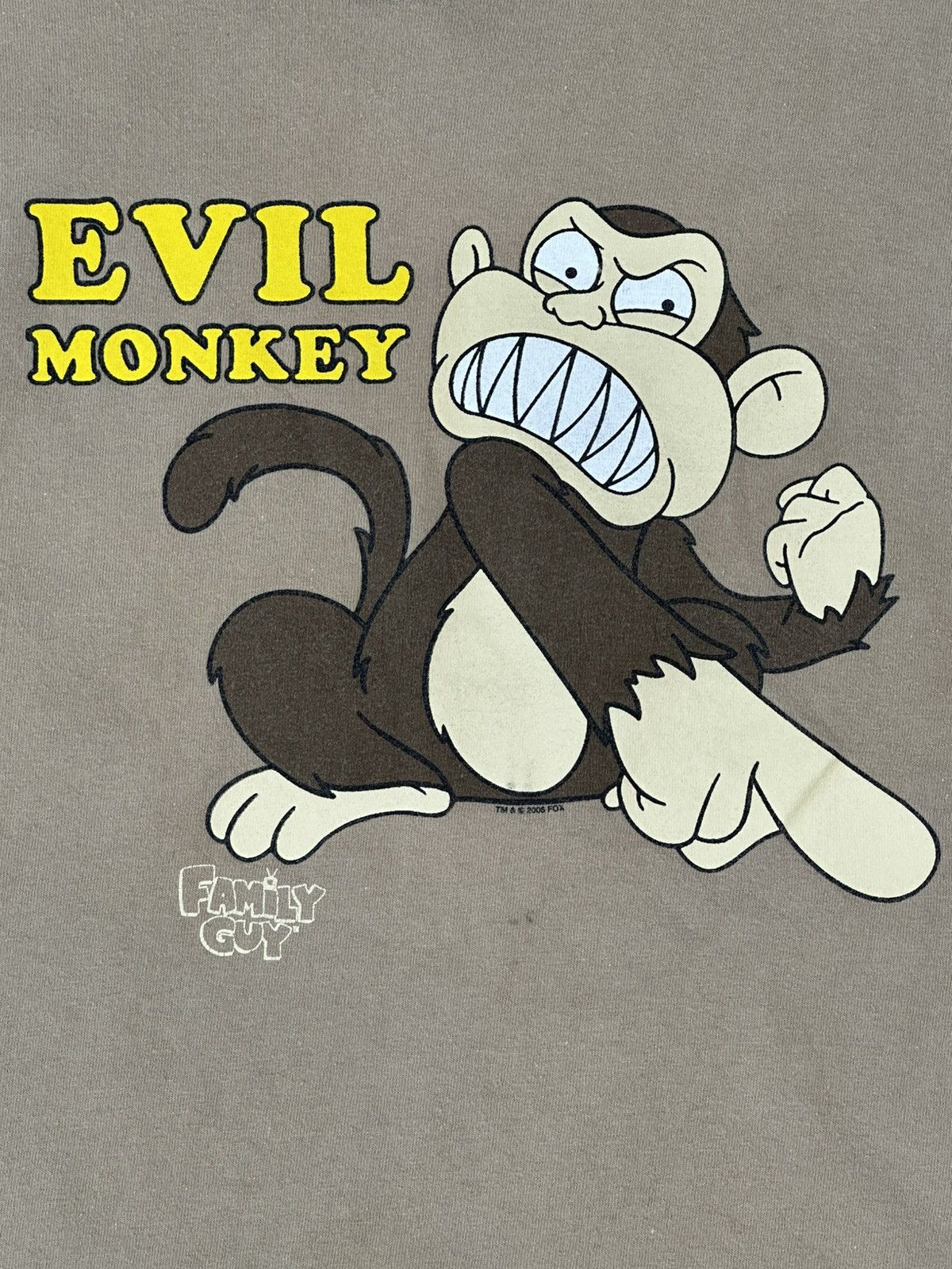 Fruit Of The Loom Vintage Fruit of the Loom Evil Monkey T-shirt Size US M / EU 48-50 / 2 - 4 Thumbnail
