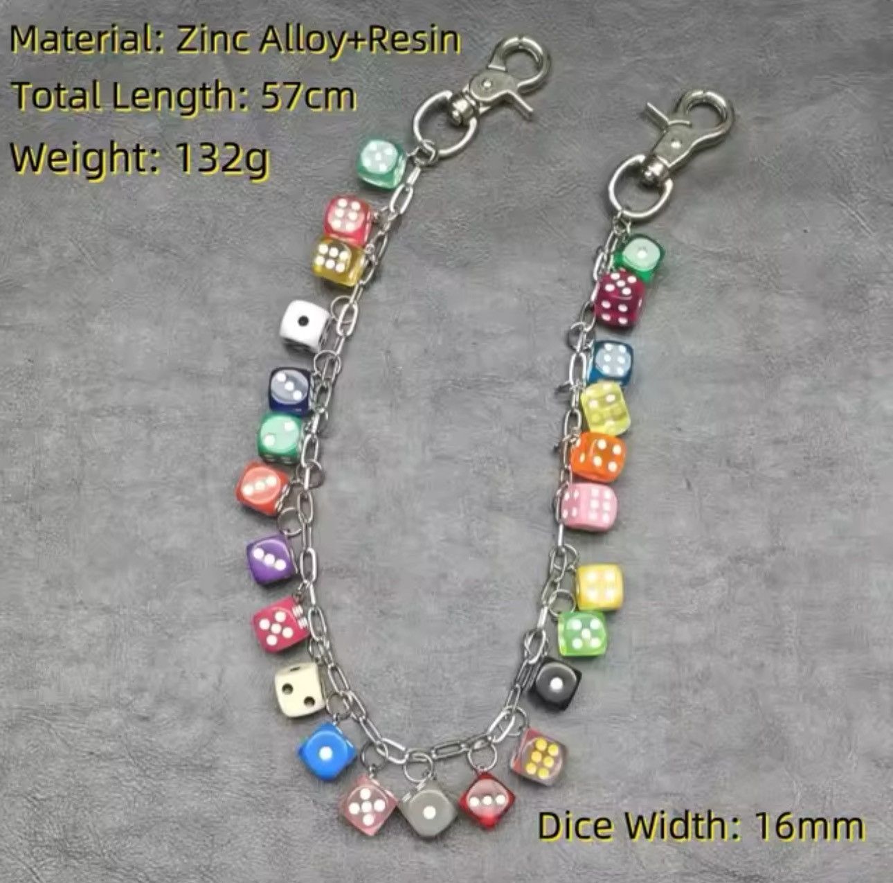 Japanese Brand × Jewelry Lucky Colorful Dice Pants Chain Size ONE SIZE - 4 Thumbnail
