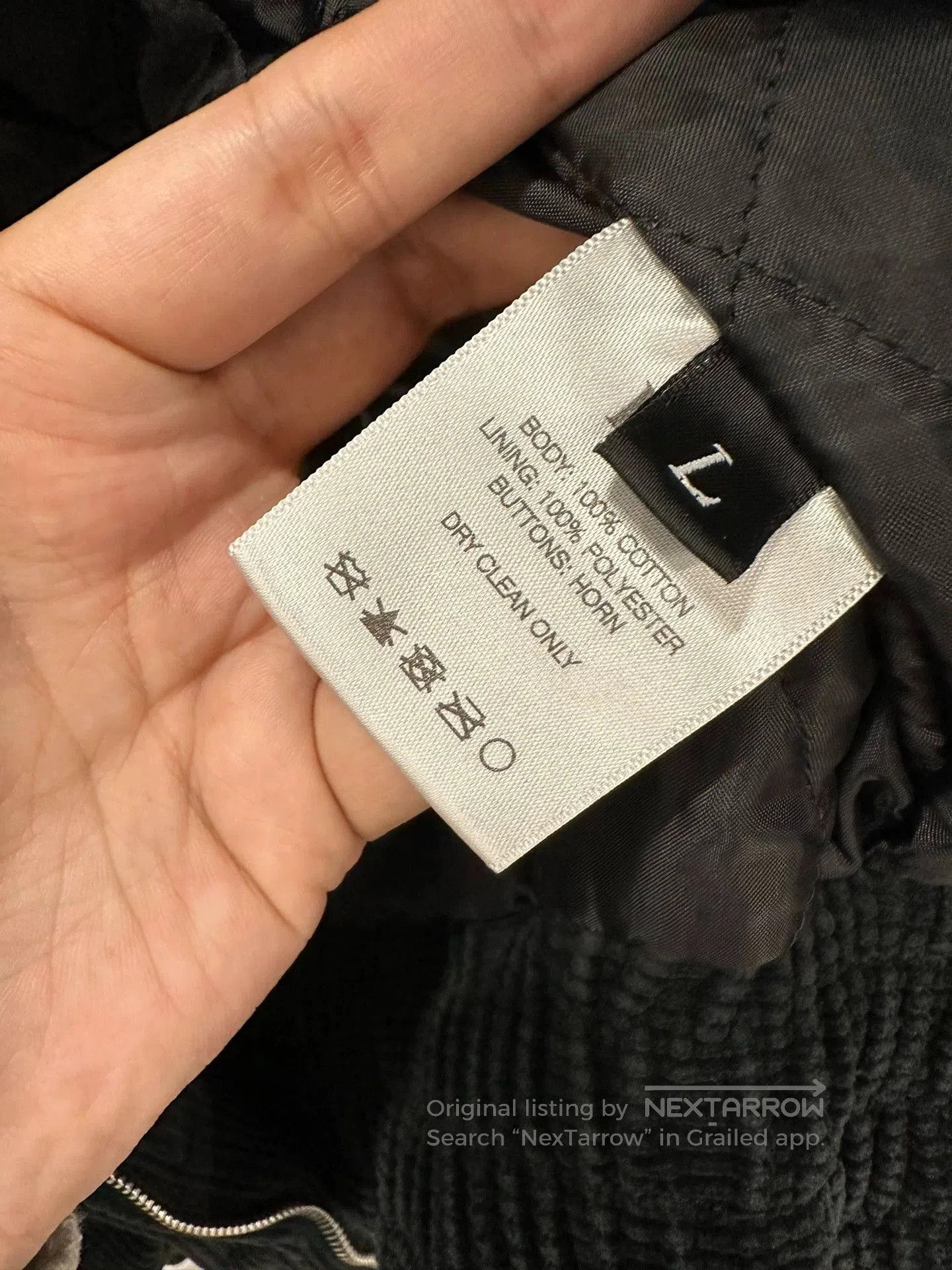 Enfants Riches Deprimes black corduroy short jacket with embroidery. Size US L / EU 52-54 / 3 - 8 Thumbnail
