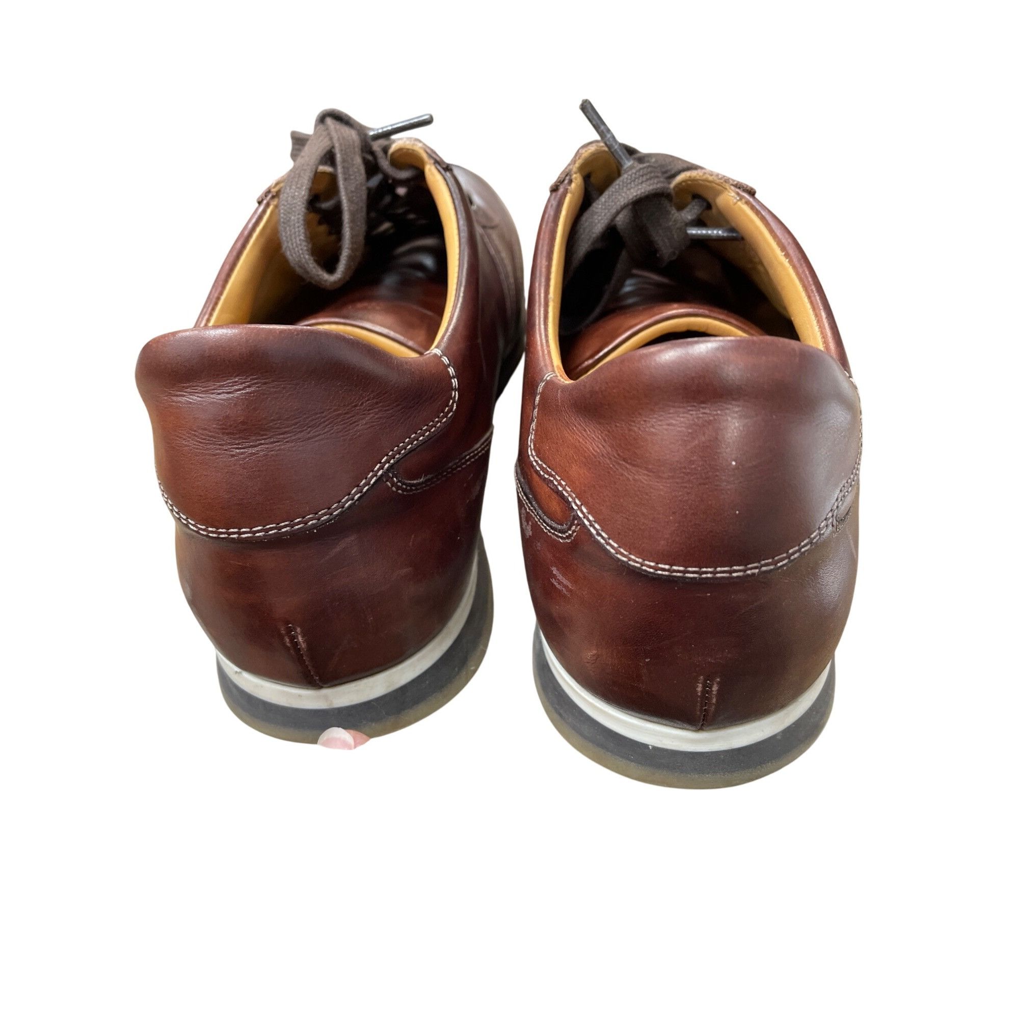 Magnanni Magnanni Mens brown luxury Portugal made leather sneakers si Size US 11 / EU 44 - 8 Thumbnail