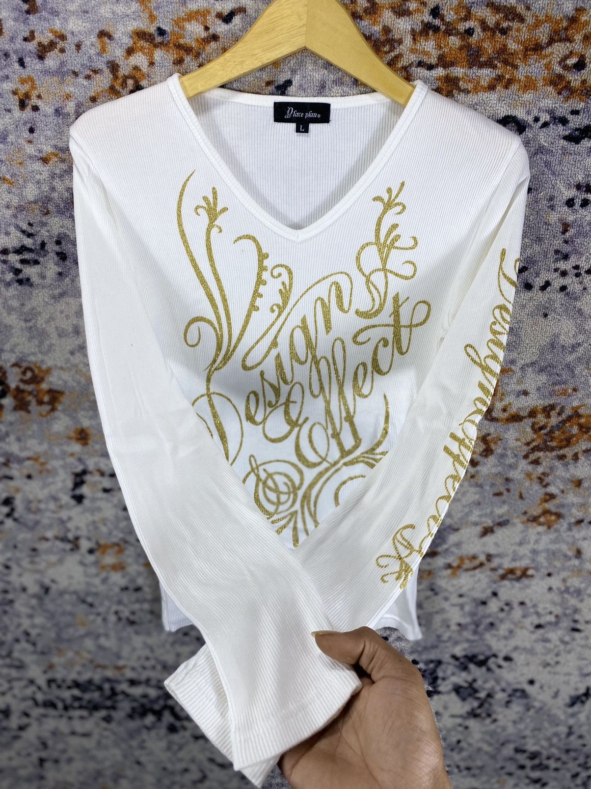 If Six Was Nine × Japanese Brand × Le Grande Bleu (L.G.B.) japanese Place Plan poem longsleeve Size US L / EU 52-54 / 3 - 2 Thumbnail