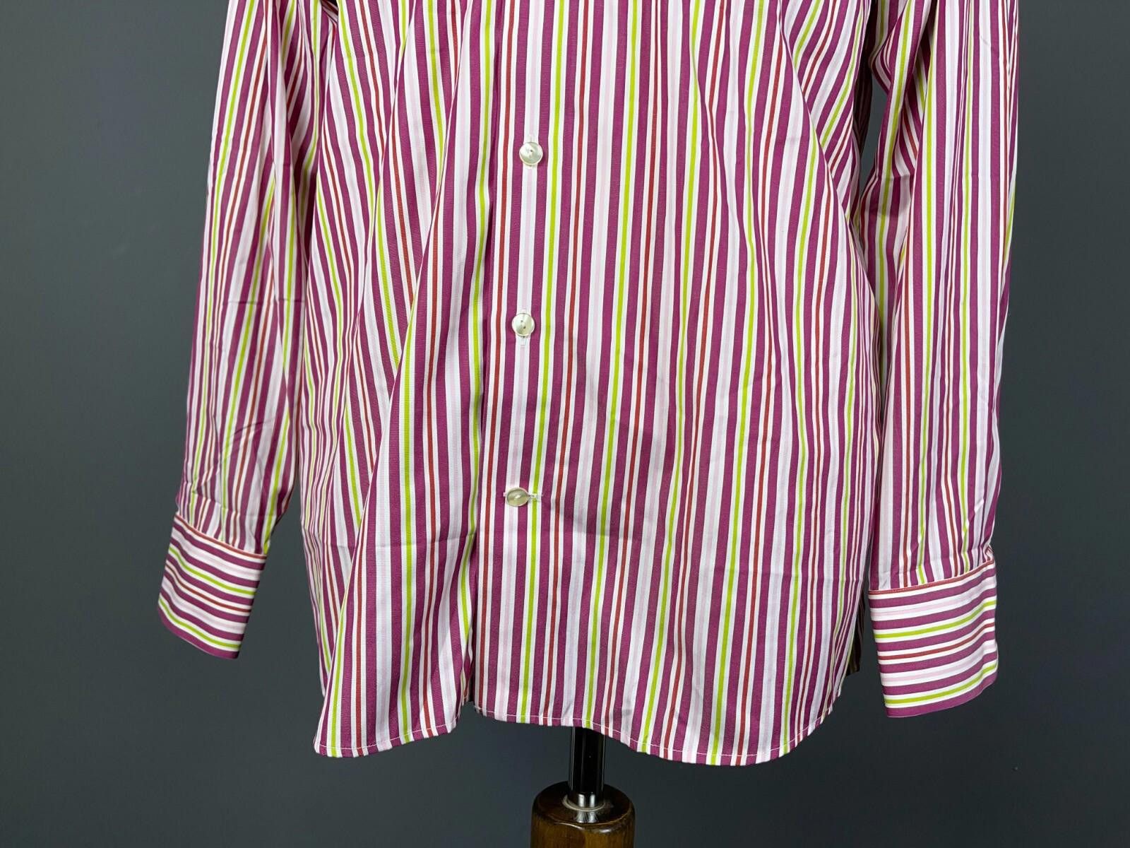 Eton Eton Ganghester Coloured Stripe Shirt Size 16 / 41 / L Size US M / EU 48-50 / 2 - 3 Thumbnail