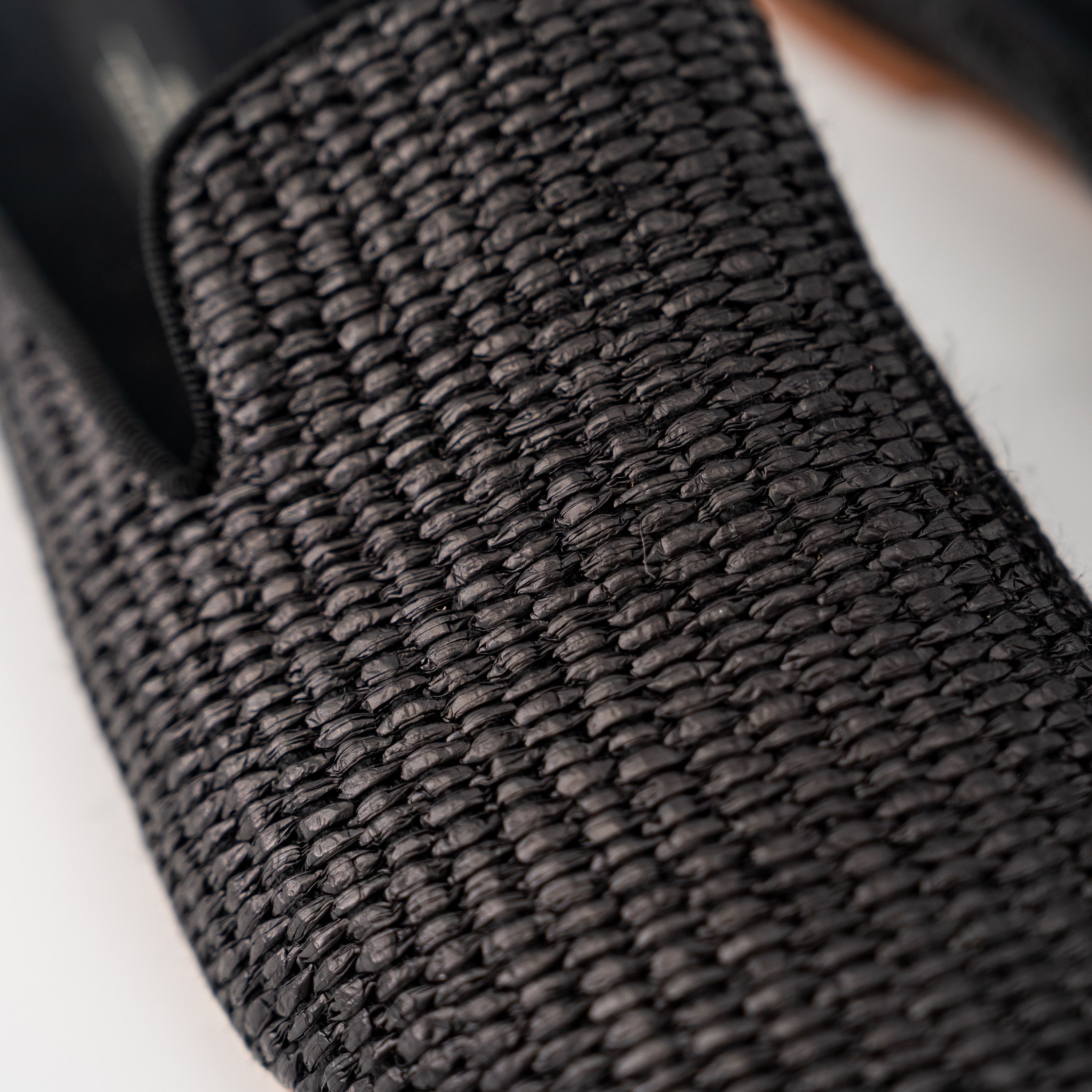 Weekend Max Mara 40 Max Mara Weekend Black Tela Raffia Mules Slippers Slip on Size US 10 / IT 40 - 7 Thumbnail