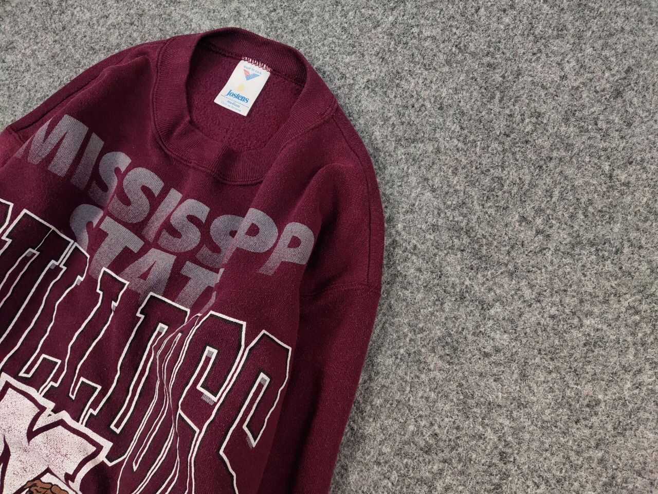 Vintage Vintage 90s Jostens MississippiState Bulldogs Sweatshirt USA Size US M / EU 48-50 / 2 - 5 Thumbnail