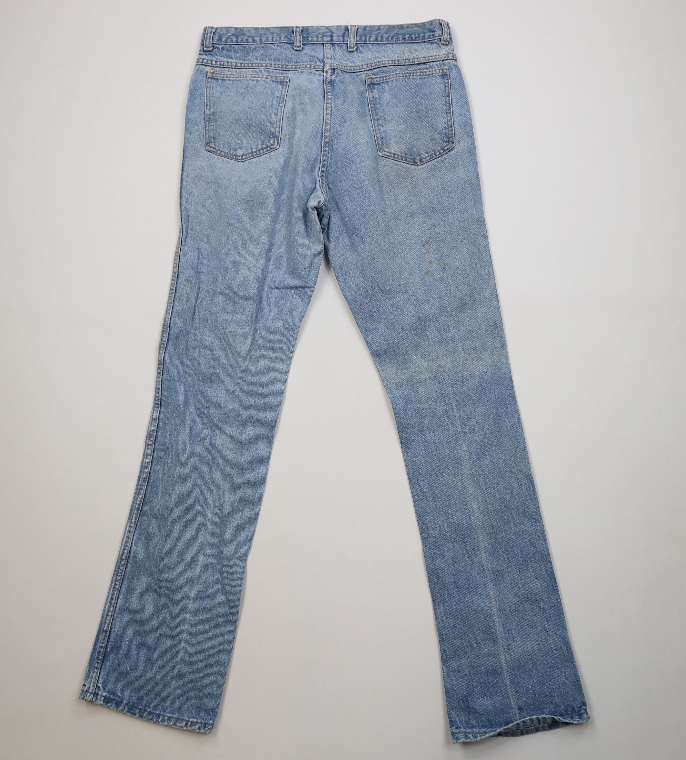Vintage Vintage 70s Streetwear Straight Leg Denim Jeans Blue USA Size US 34 / EU 50 - 12 Thumbnail
