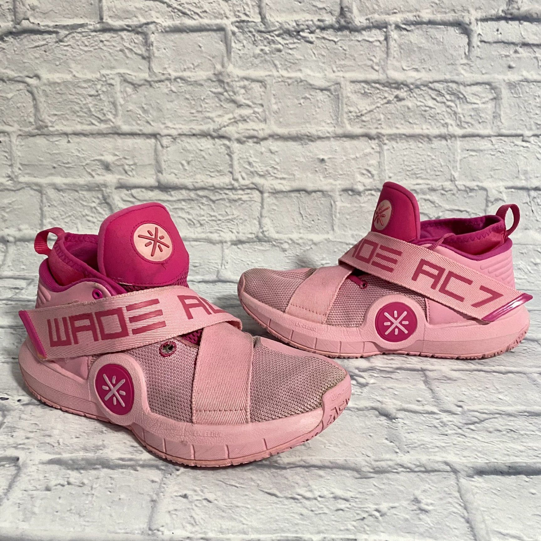 Pinko Way of Wade All City AC7 Li Ning Pink Basketball Sneakers Men’s Size 9.5 - Way of Wade - Athletic Sneaker - Men - 9.5 - Pink - Basketball - Mid Top Size US 10 / EU 43 - 2 Thumbnail