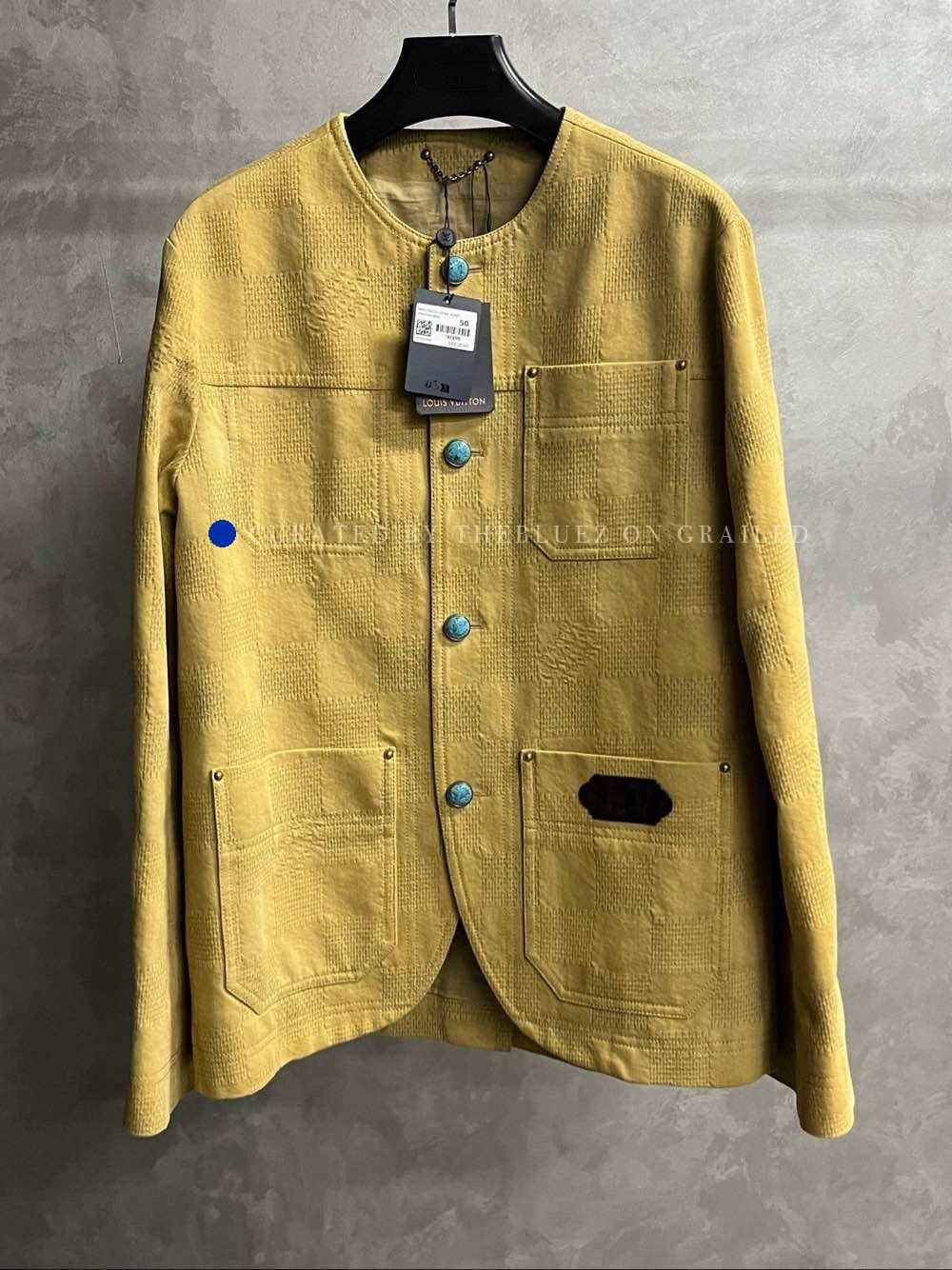 Louis Vuitton Beige Checkered Light Jacket with Front Pockets Size US M / EU 48-50 / 2 - 1 Thumbnail