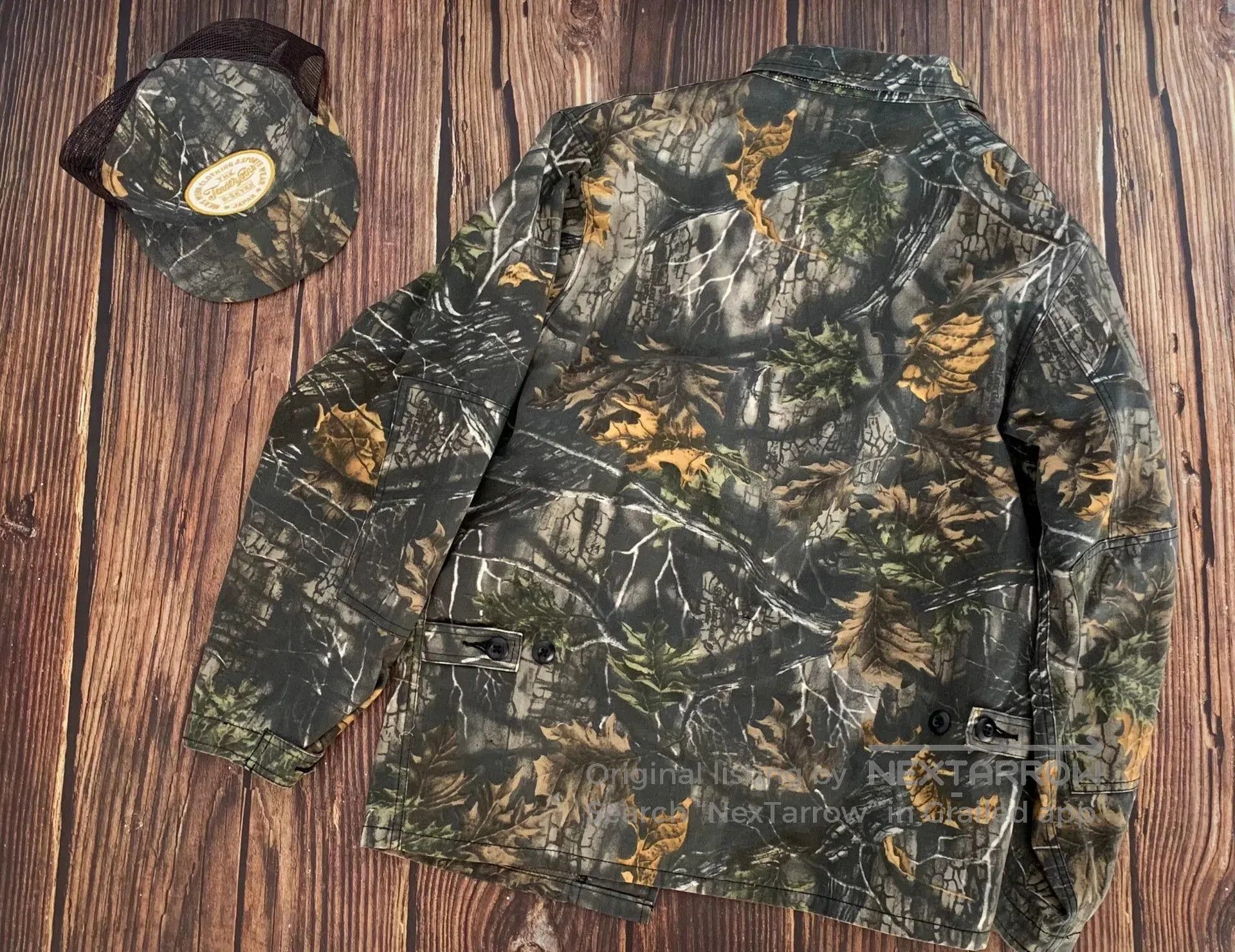 Tenderloin tenderloins camo hunting jacket with cap. Size US S / EU 44-46 / 1 - 3 Thumbnail