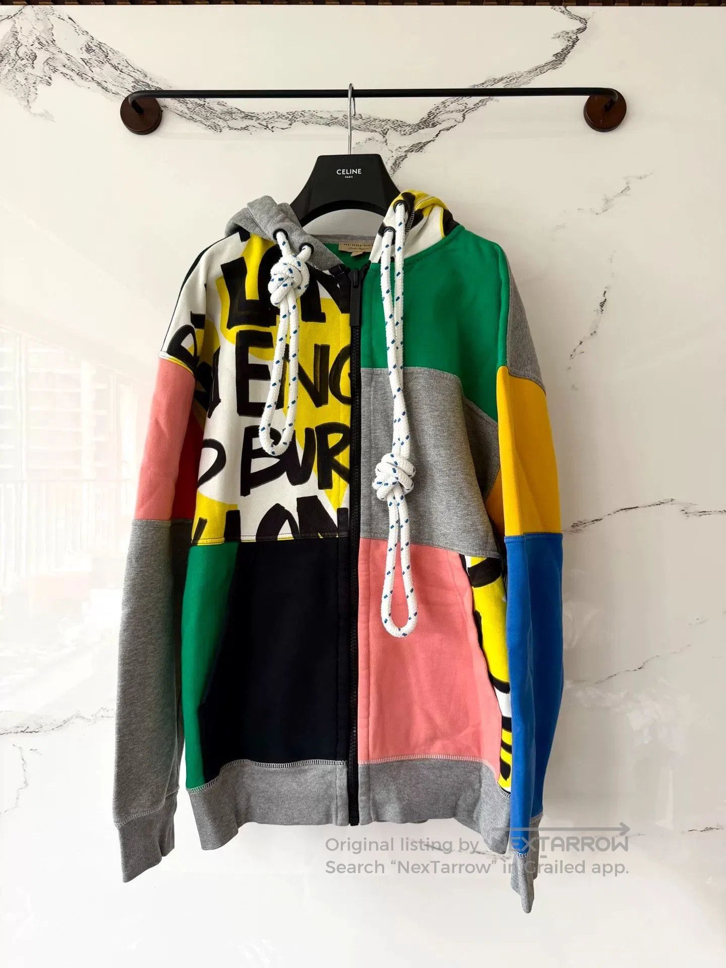 Burberry Burberry Colorful Graffiti Hooded Sweatshirt. Size US M / EU 48-50 / 2 - 1 Thumbnail