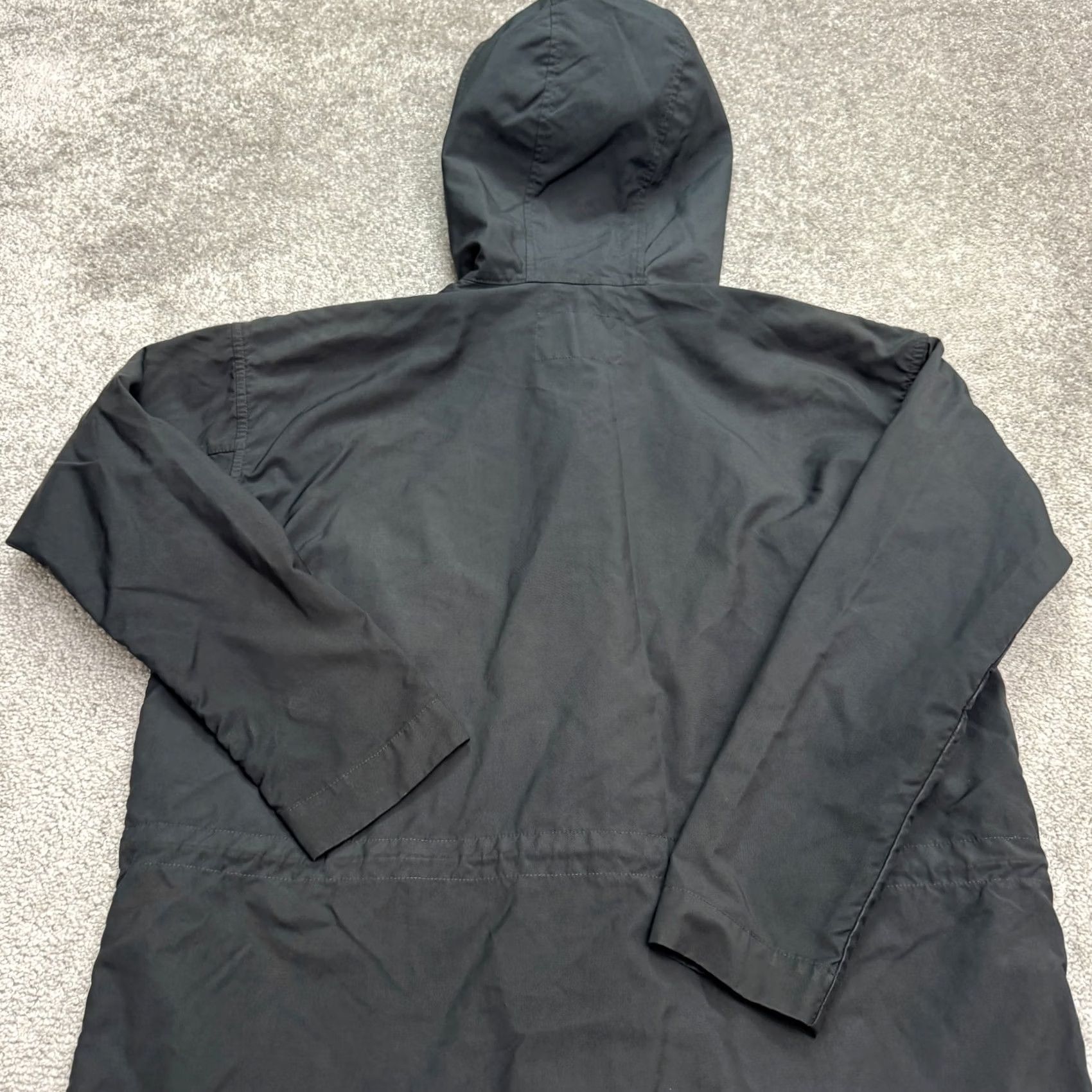 Everlane Everlane Long Parka Hoodie Jacket Women XS Black Anorak Outdoor Commuter Fall Winter Spring Pockets Full Zip Hooded Regular Linen? Size XS / US 0-2 / IT 36-38 - 3 Thumbnail