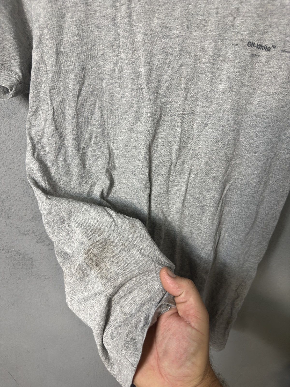 Off-White Off White Grey T-Shirt Size US XS / EU 42 / 0 - 6 Thumbnail