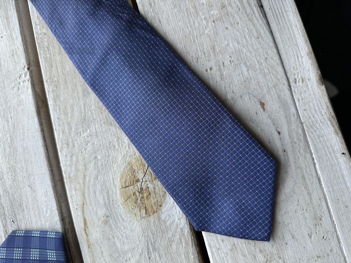 Designer × Hugo Boss 🚨RARE Hugo Boss Tie old money style Blue luxury monogram Size ONE SIZE - 7 Thumbnail