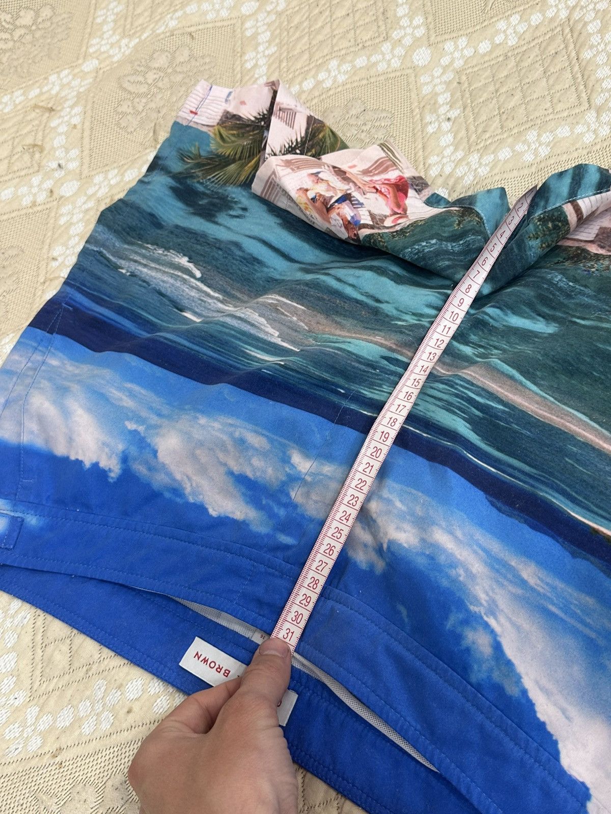 Orlebar Brown 🔥 RARE Orlebar Brown Bulldog Art Print Swim Shorts Trunks Size US 36 / EU 52 - 10 Thumbnail