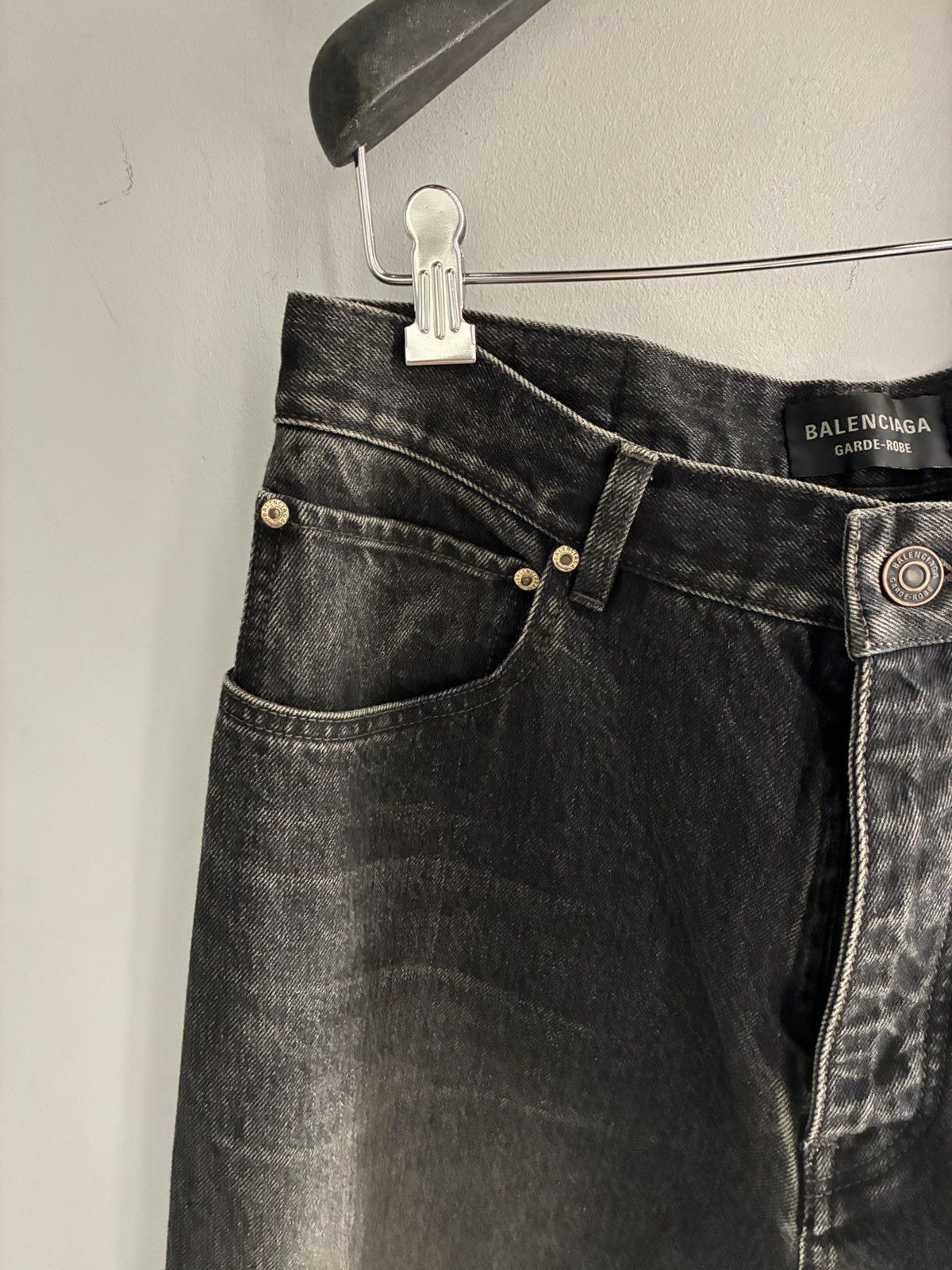 Balenciaga BALENCIAGA Baggy Japanese Denim Pants Size US 30 / EU 46 - 3 Thumbnail