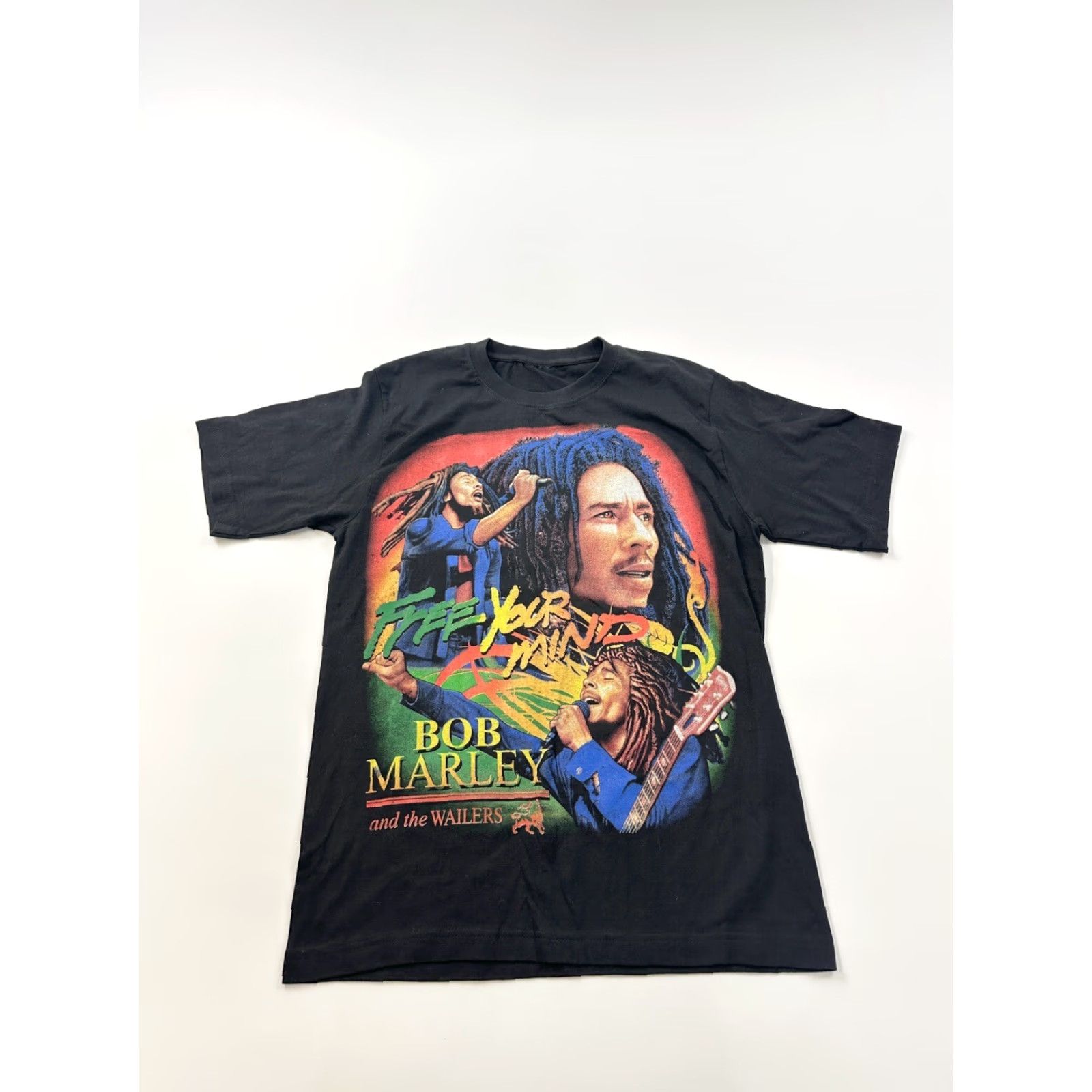Vintage VINTAGE Bob Marley Shirt Men’s M Black All Over Print Wailers Size US M / EU 48-50 / 2 - 2 Thumbnail