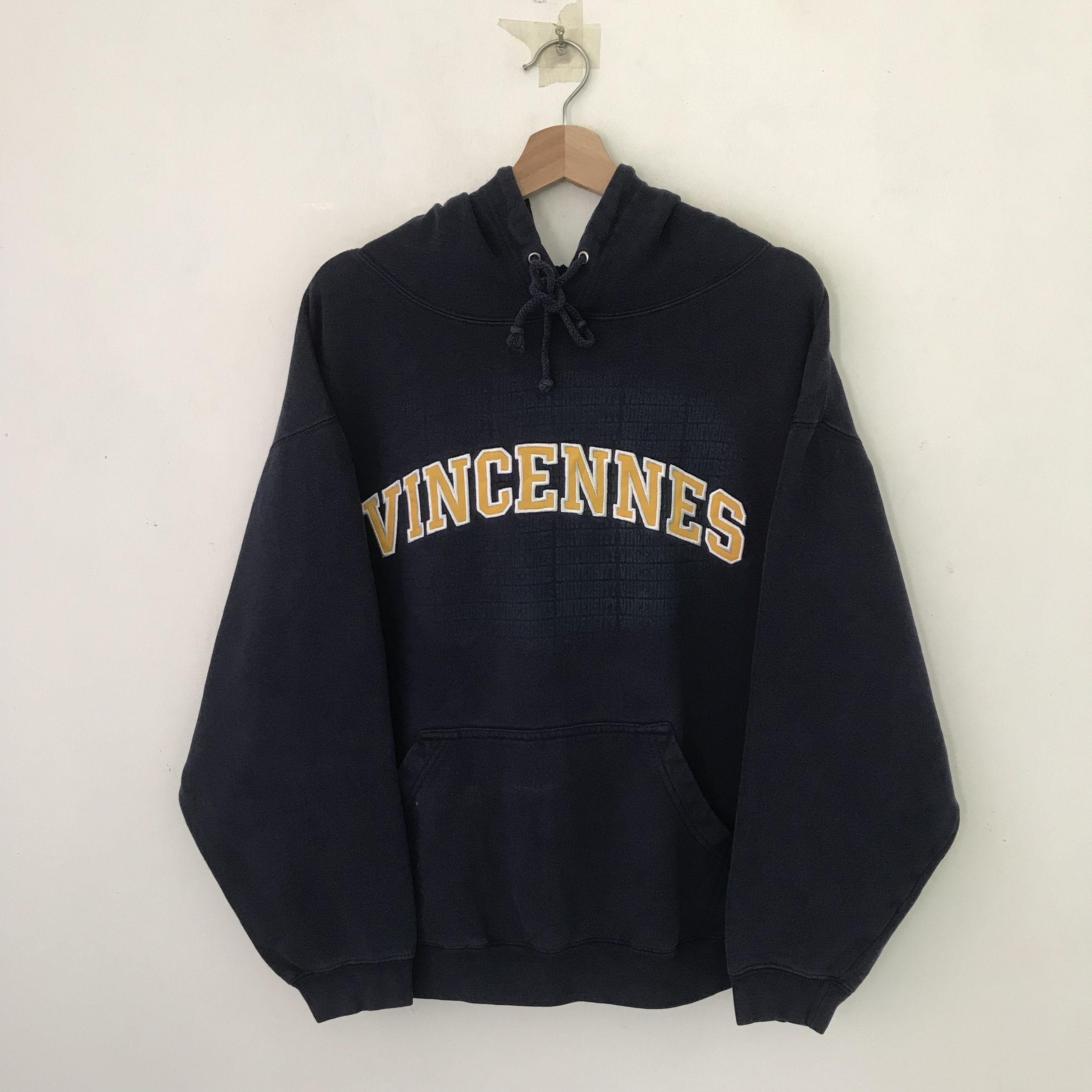 Vintage Vintage 90's Vincennes University Blue Sweater - 333 Size US XL / EU 56 / 4 - 1 Thumbnail