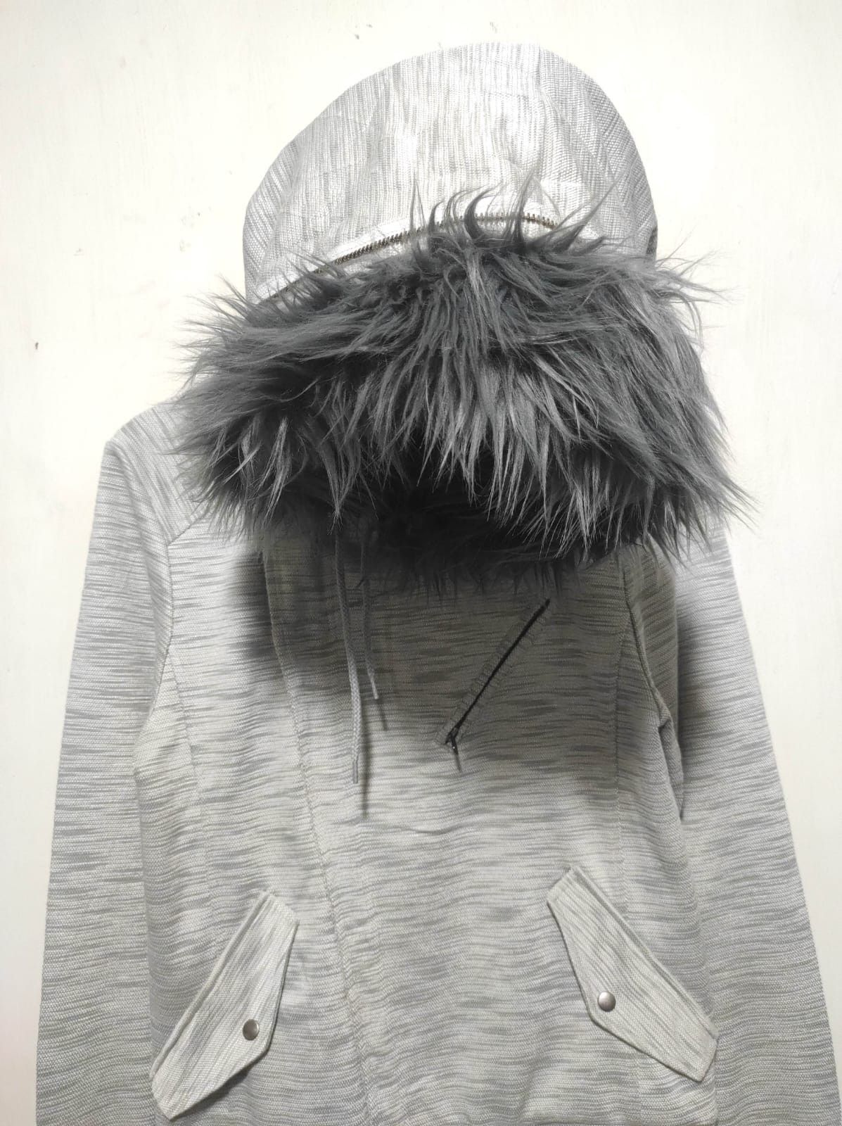Japanese Brand Blue Tornado Asymetrycal double zip fur hoodie LGB style Size US S / EU 44-46 / 1 - 3 Thumbnail