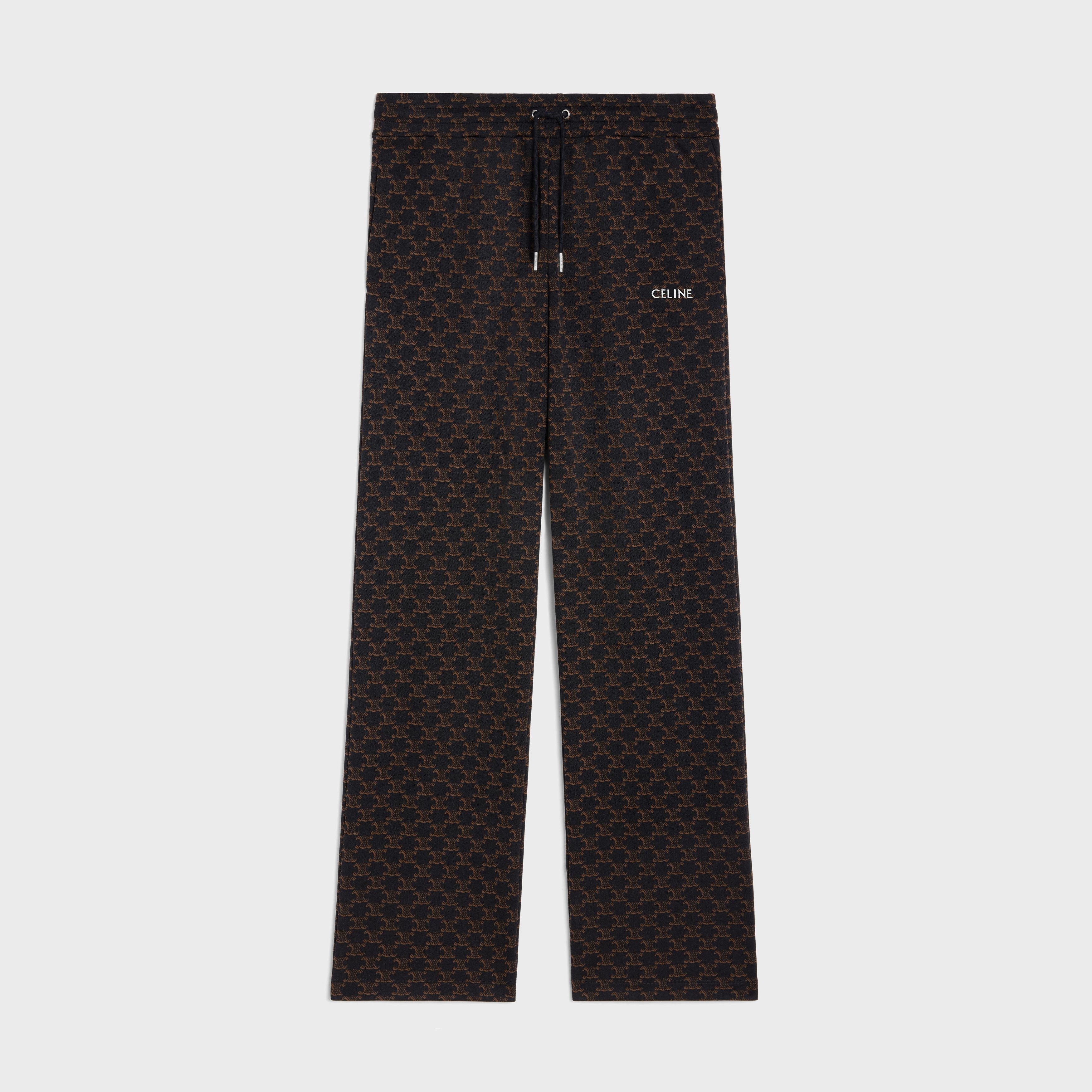 Celine tracksuit pants in double face jersey black/brown/off white Size US 30 / EU 46 - 1 Thumbnail