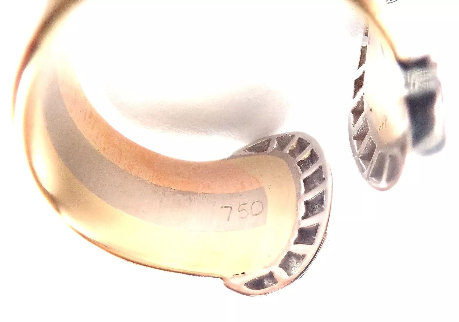 Cartier Cartier Diamond Double C 18k Band Ring Size 52 US 6 Size ONE SIZE - 9 Thumbnail