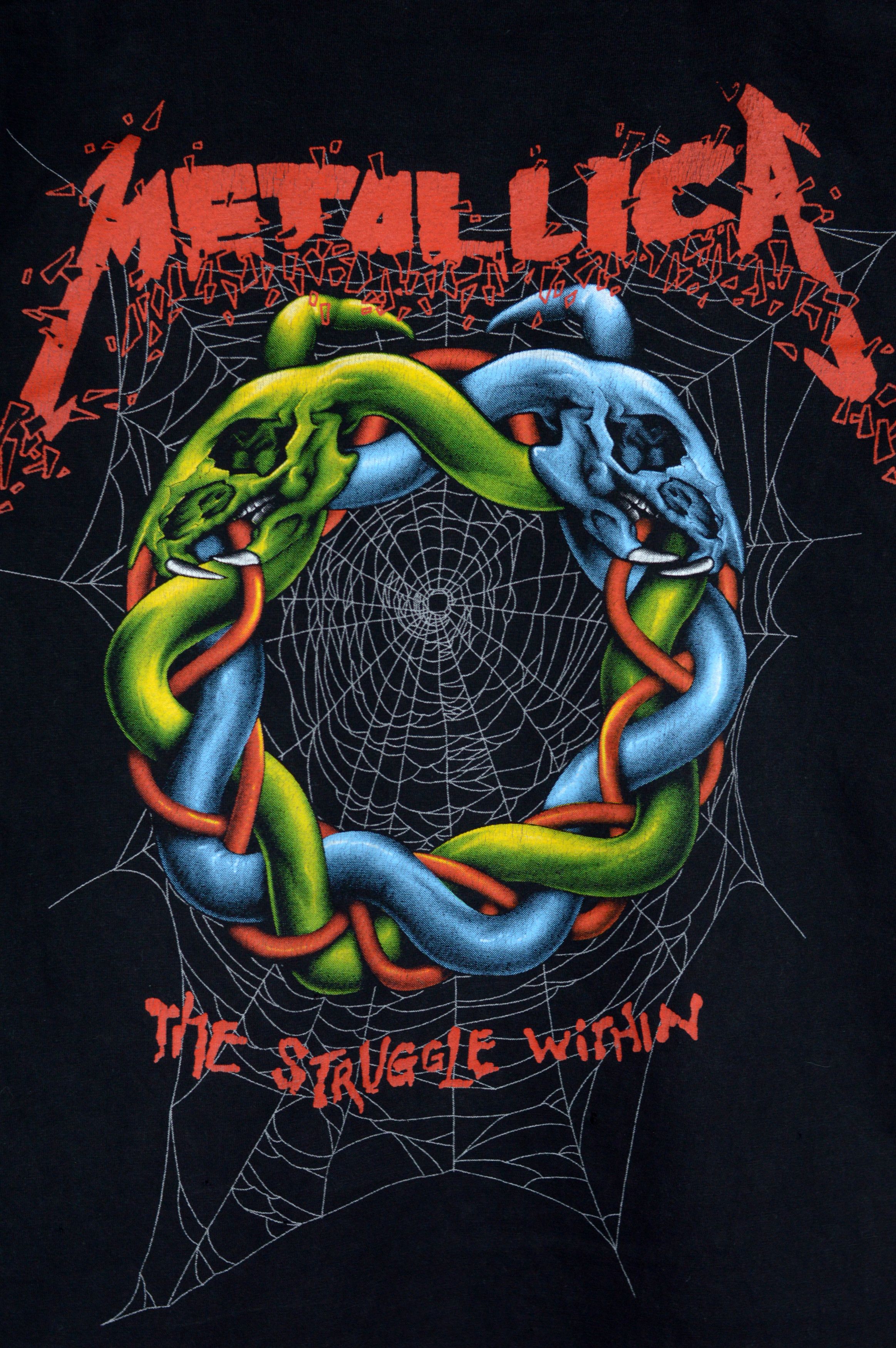 Metallica Vintage Metallica The Struggle Within Pushead 90s t shirt Size US S / EU 44-46 / 1 - 5 Thumbnail