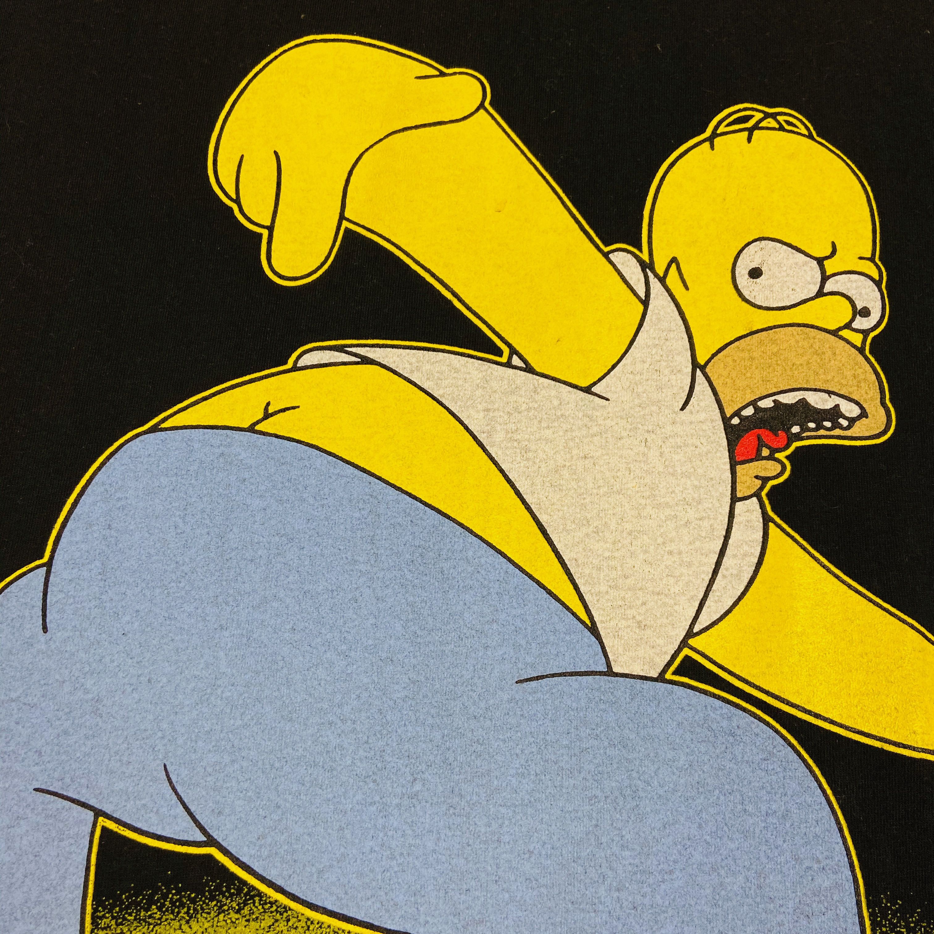 The Simpsons 1999 HOMER SIMPSON KISS MY ASS THE SIMPSONS HOMEYWEAR - № 37 Size US L / EU 52-54 / 3 - 3 Thumbnail