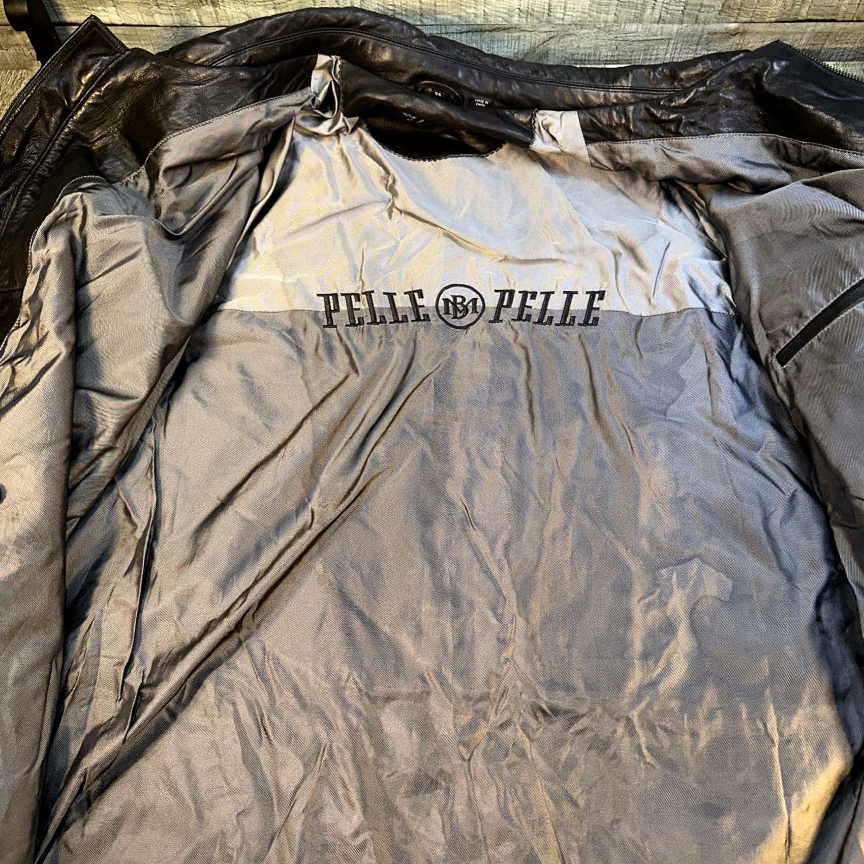 Vintage VINTAGE Pelle Pelle Leather Jacket Size 56 Black Marc Buchanan Hip Hop NWT Jacket Men Black 90s 2000s Size US XL / EU 56 / 4 - 7 Thumbnail