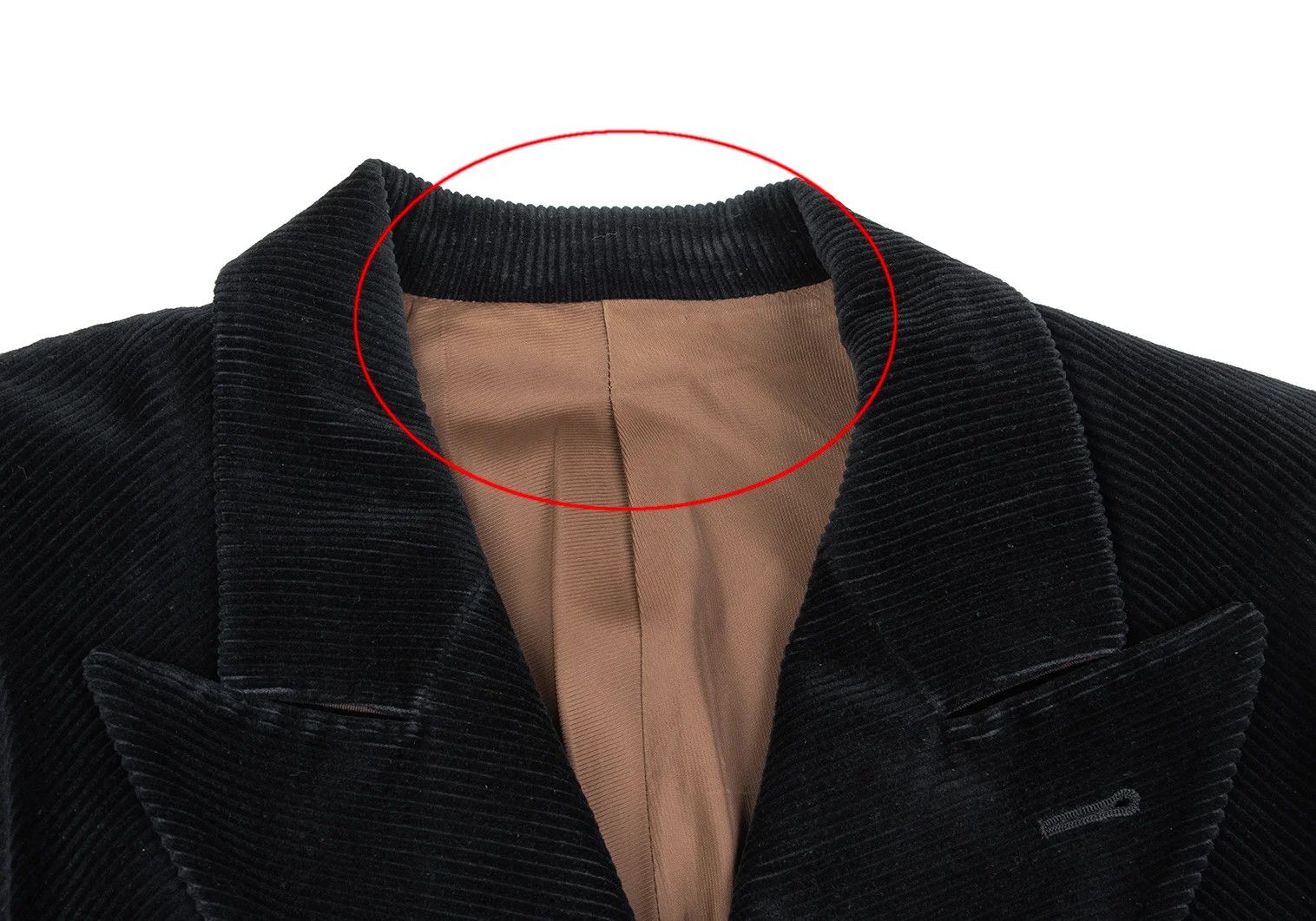 Jean Paul Gaultier Cotton Corduroy Peak Lapel Double Jacket in Black Size 50 Size US M / EU 48-50 / 2 - 3 Thumbnail