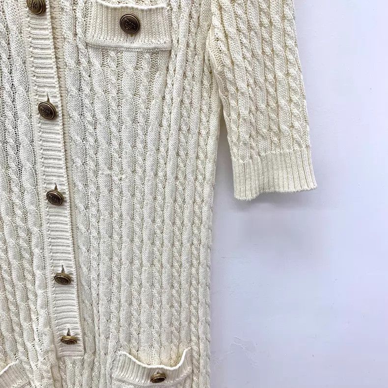 Prada Prada 22 beige twisted cotton lapel single-breasted short- Size XXS / US 00 / IT 34 - 4 Thumbnail