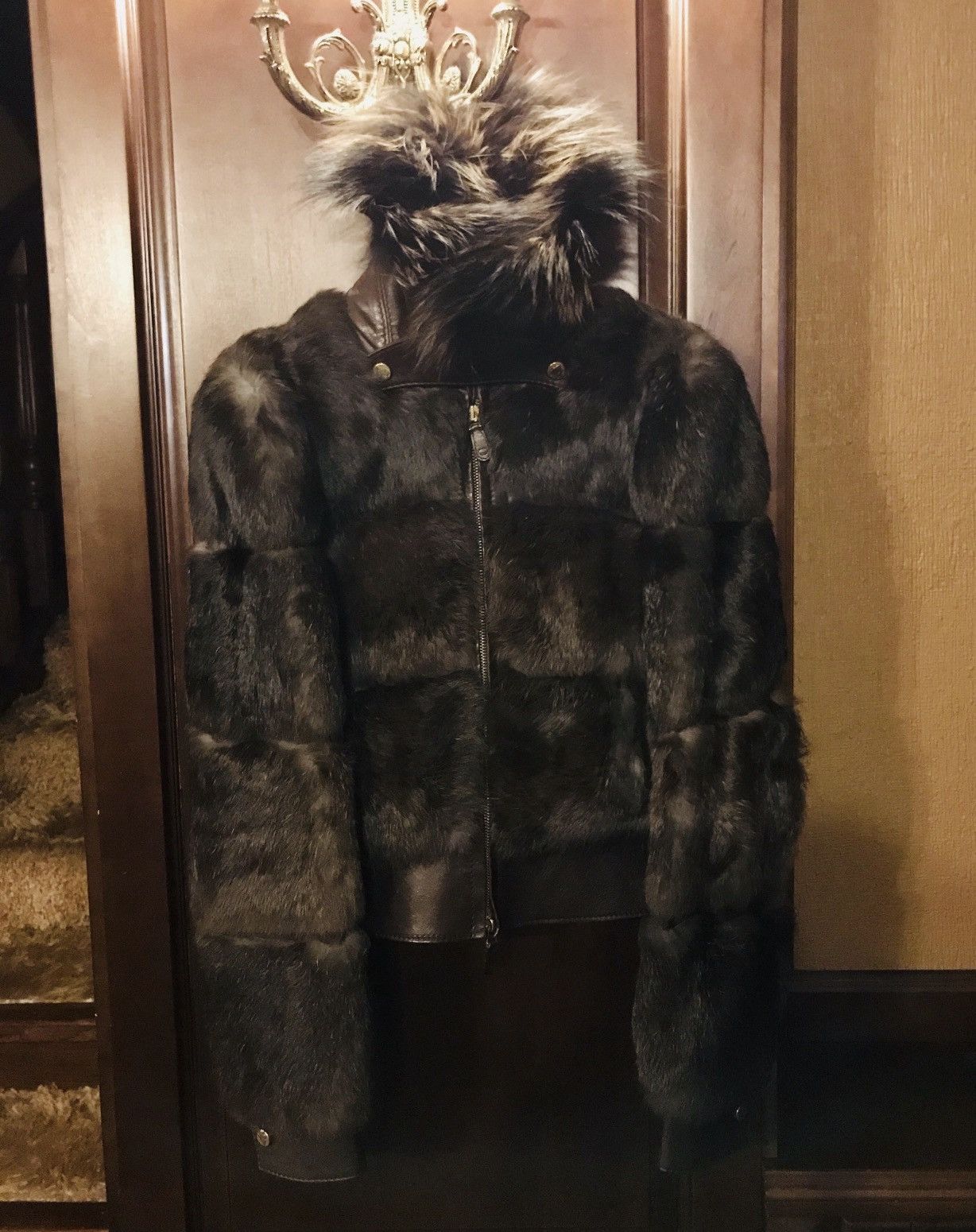 Gucci GUCCI by Tom Ford Mink Fur Leather Jacket runway brown black Size S / US 4 / IT 40 - 2 Thumbnail