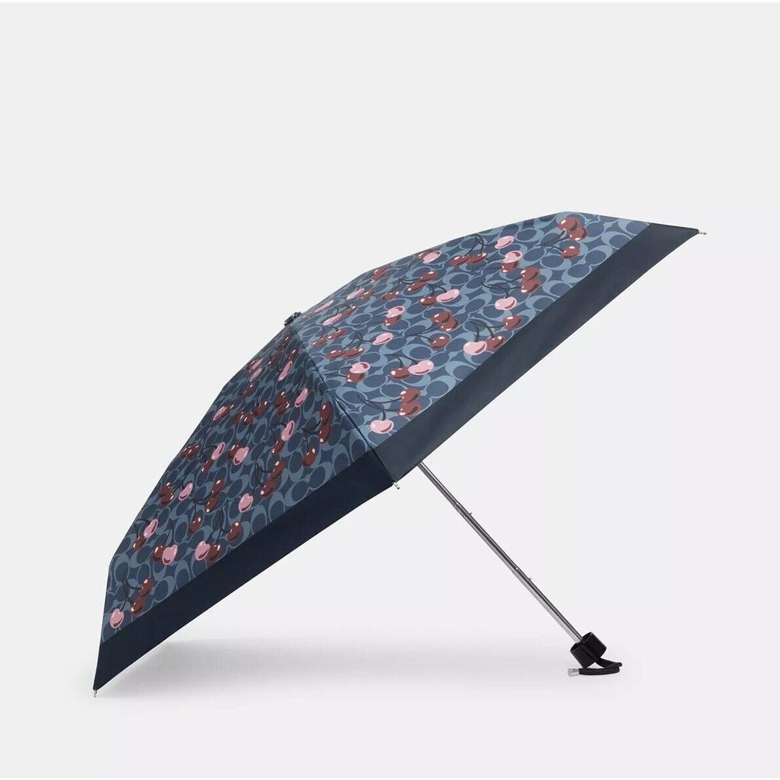 Coach NWT Coach UV Protection Mini Umbrella Gold/Denim cz929 Size ONE SIZE - 2 Thumbnail